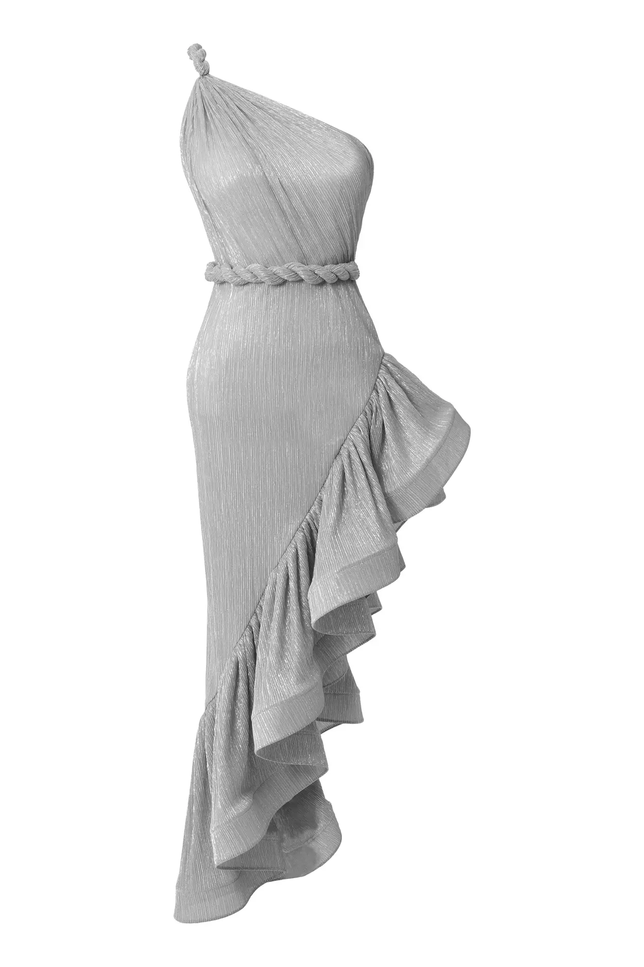 Silver Moonlight Sleeveless Long Dress