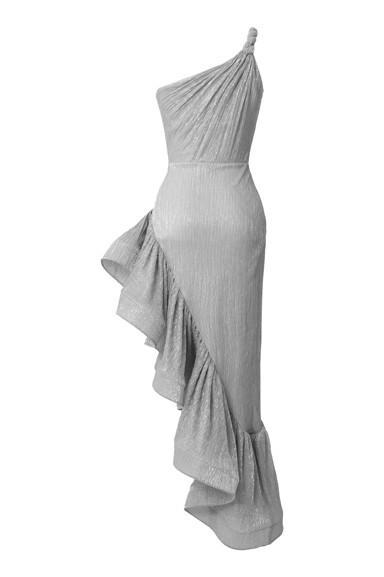 Silver Moonlight Sleeveless Long Dress