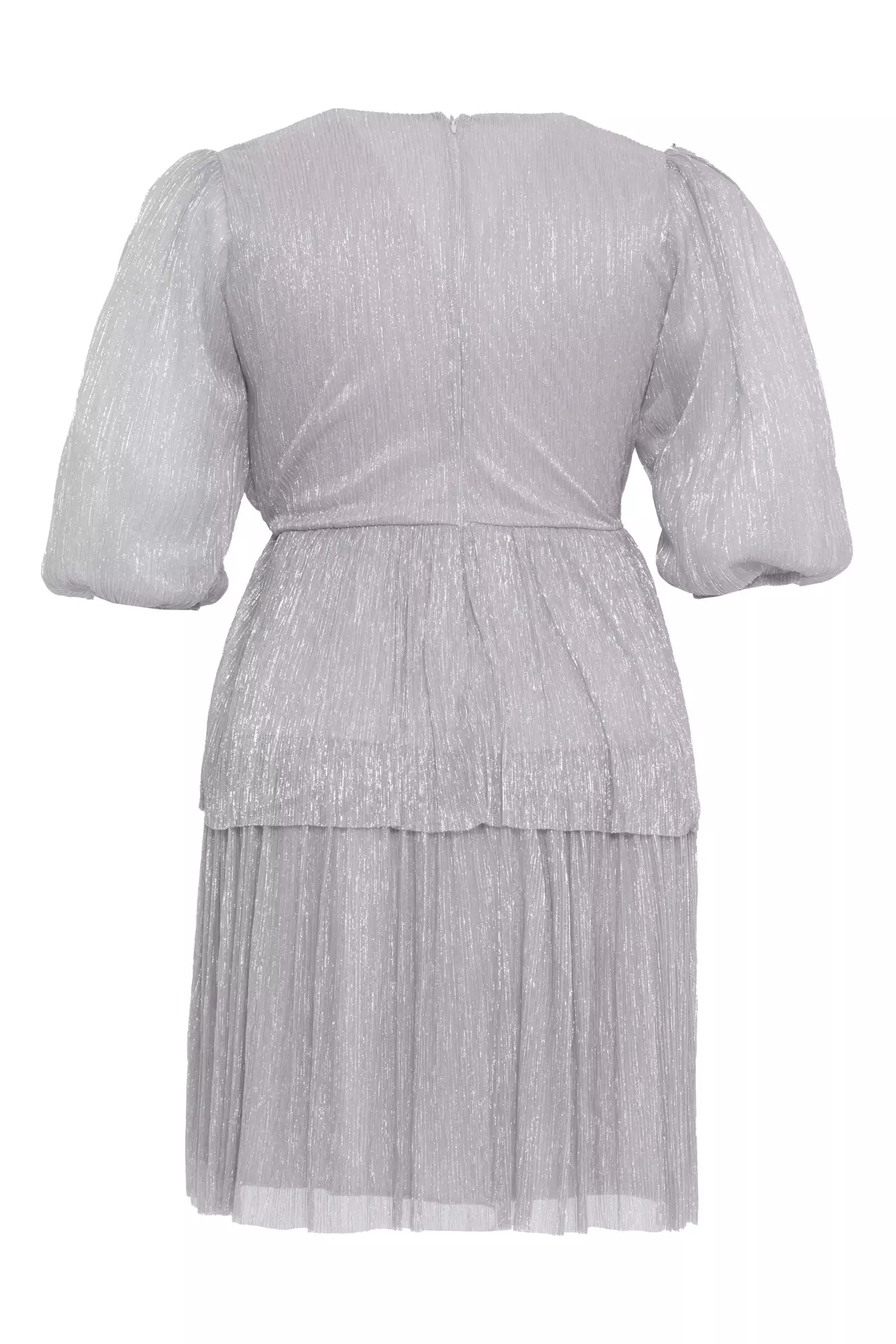 Silver plus size moonlight kapri kol mini dress