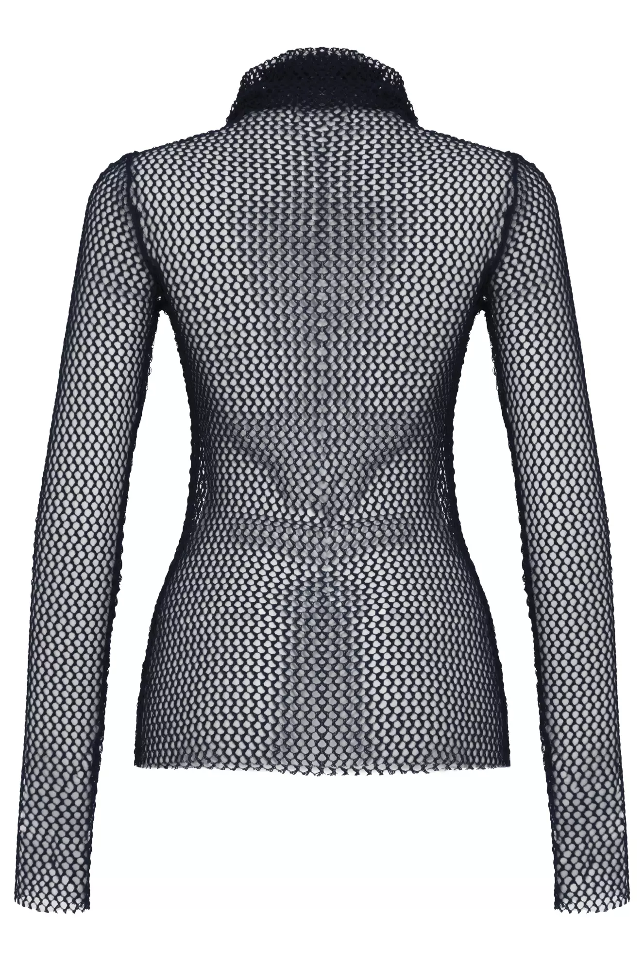 Navy blue file long sleeve shirt