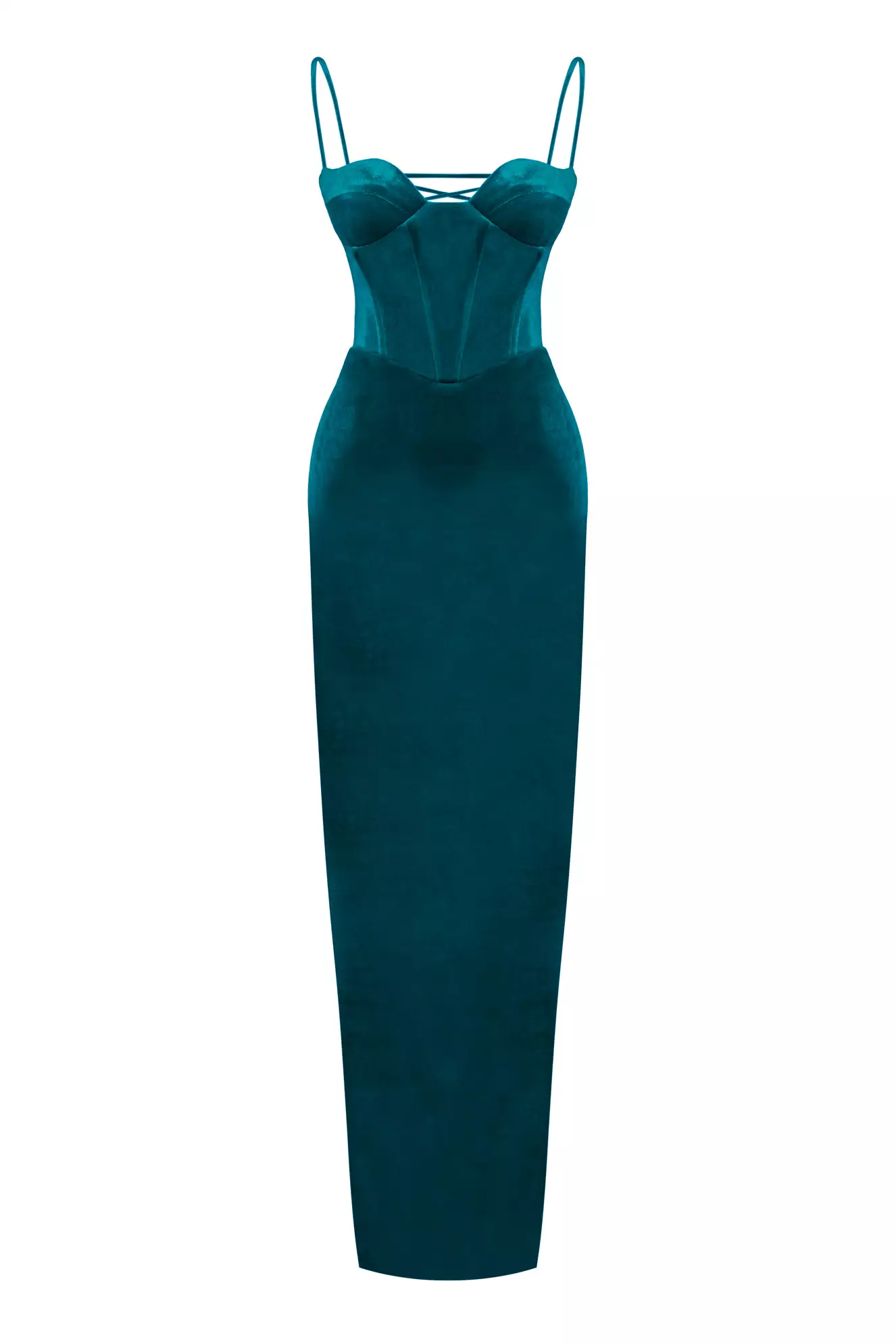 Oil Velvet Sleeveless Long Dress