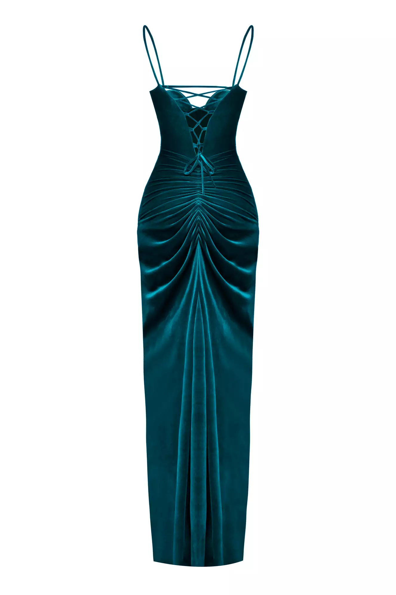 Oil Velvet Sleeveless Long Dress
