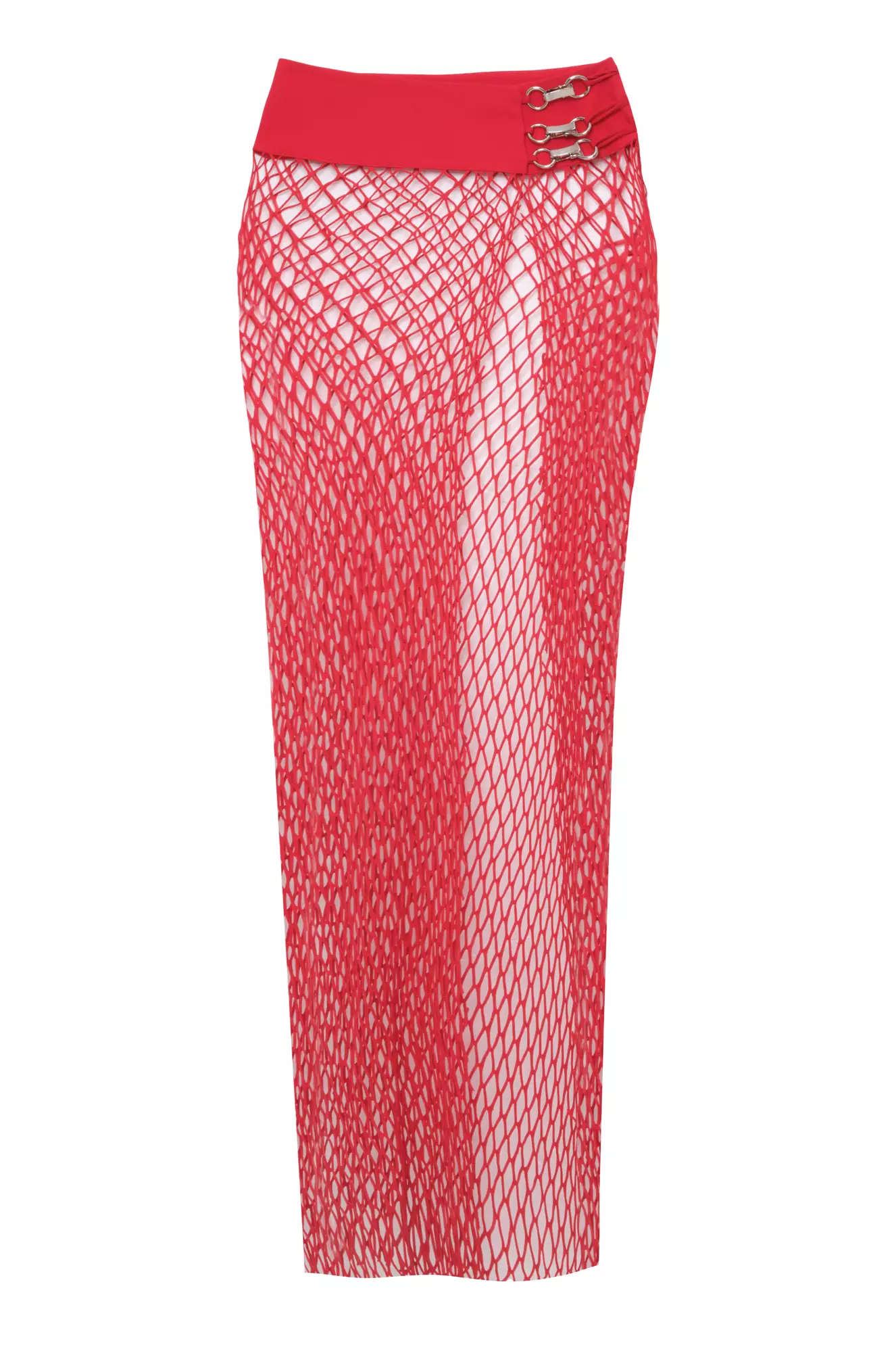 Red File Sleeveless Long