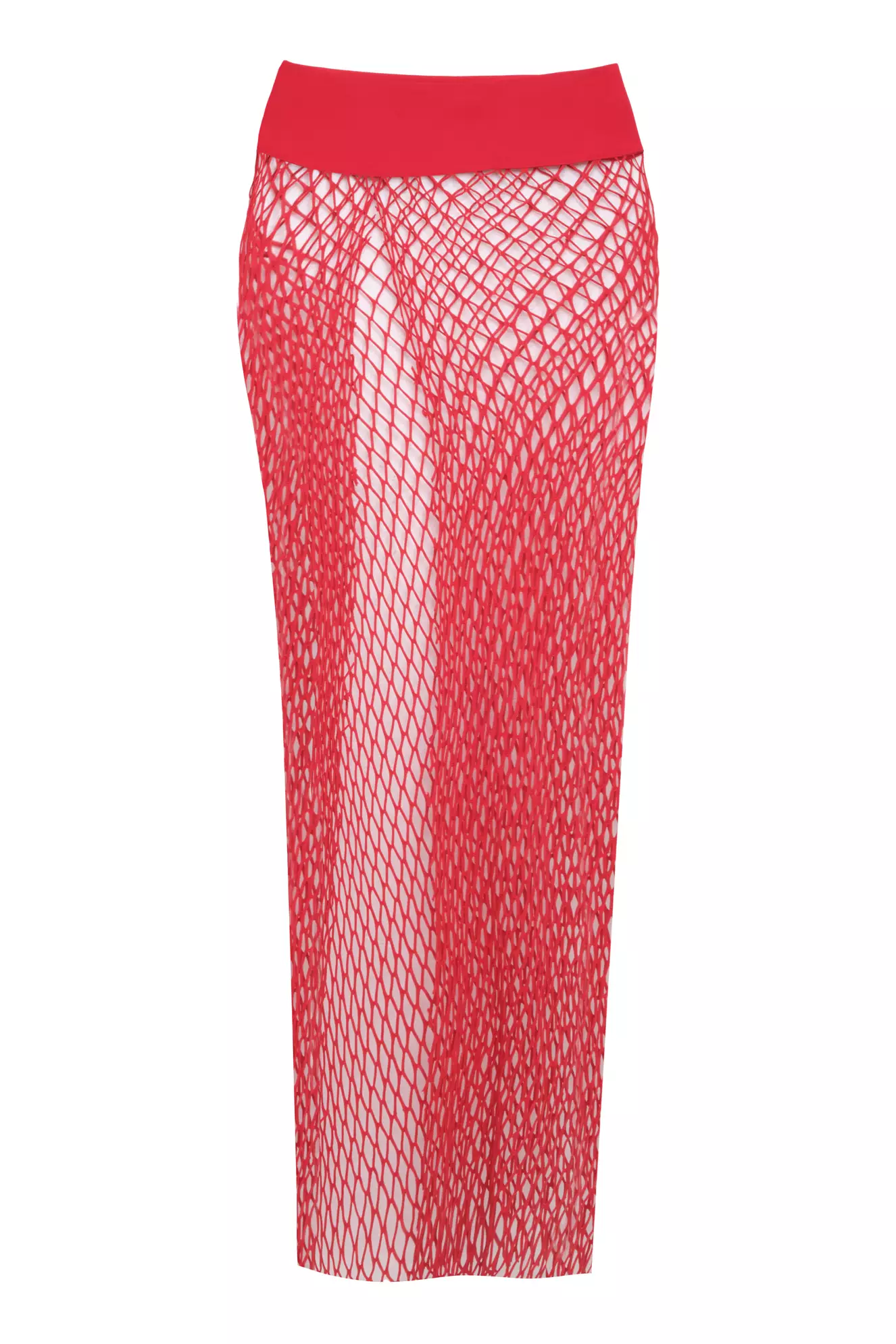 Red File Sleeveless Long