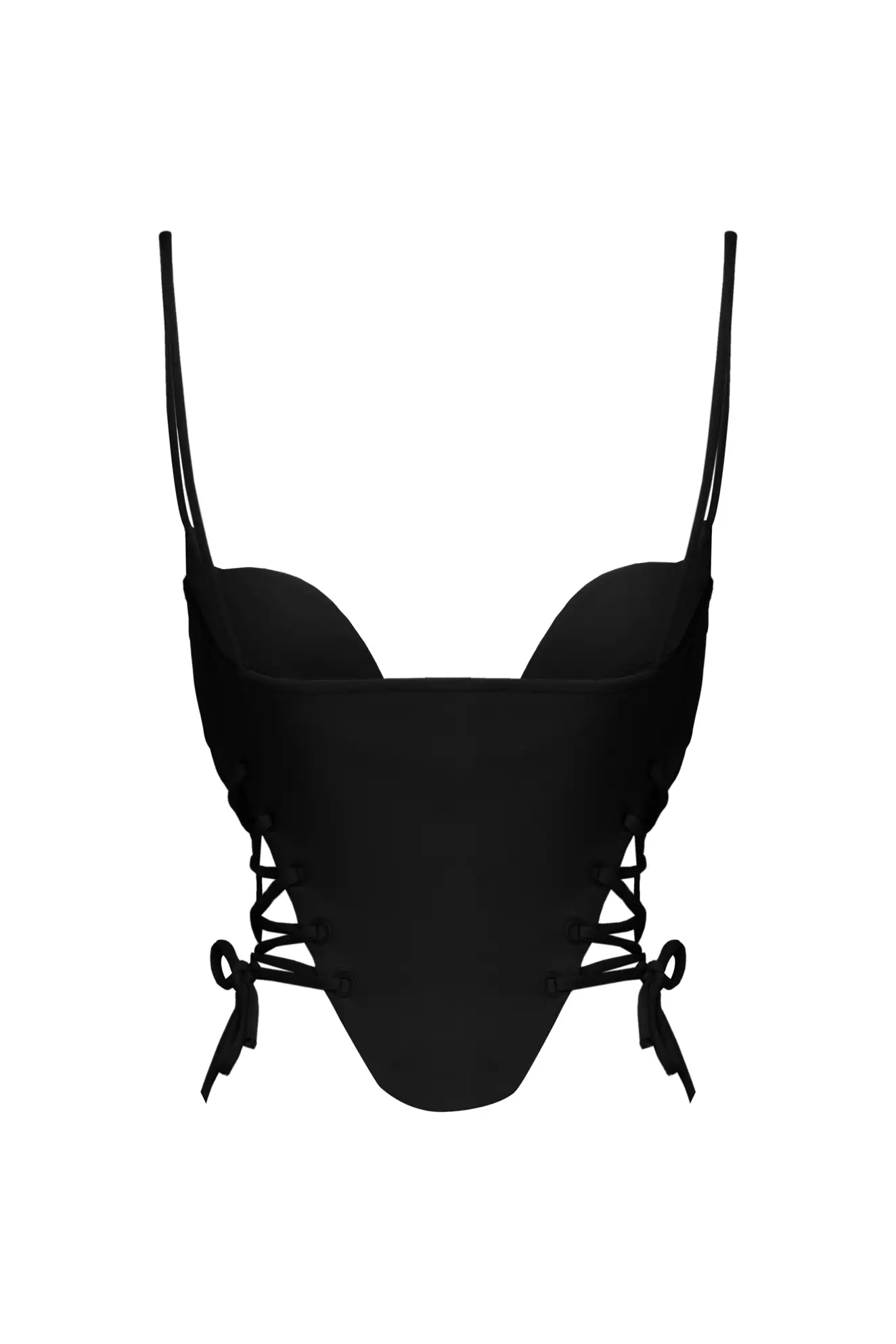Black Crepe Crop Top