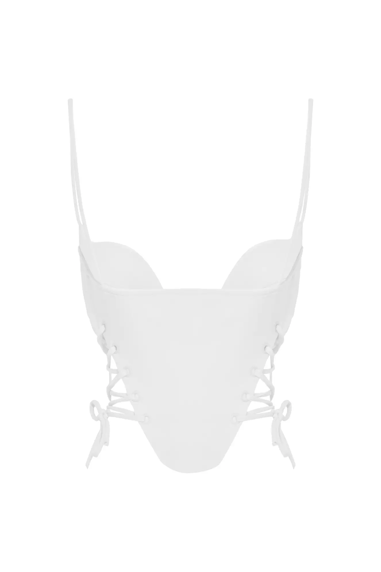 White Crepe Crop Top