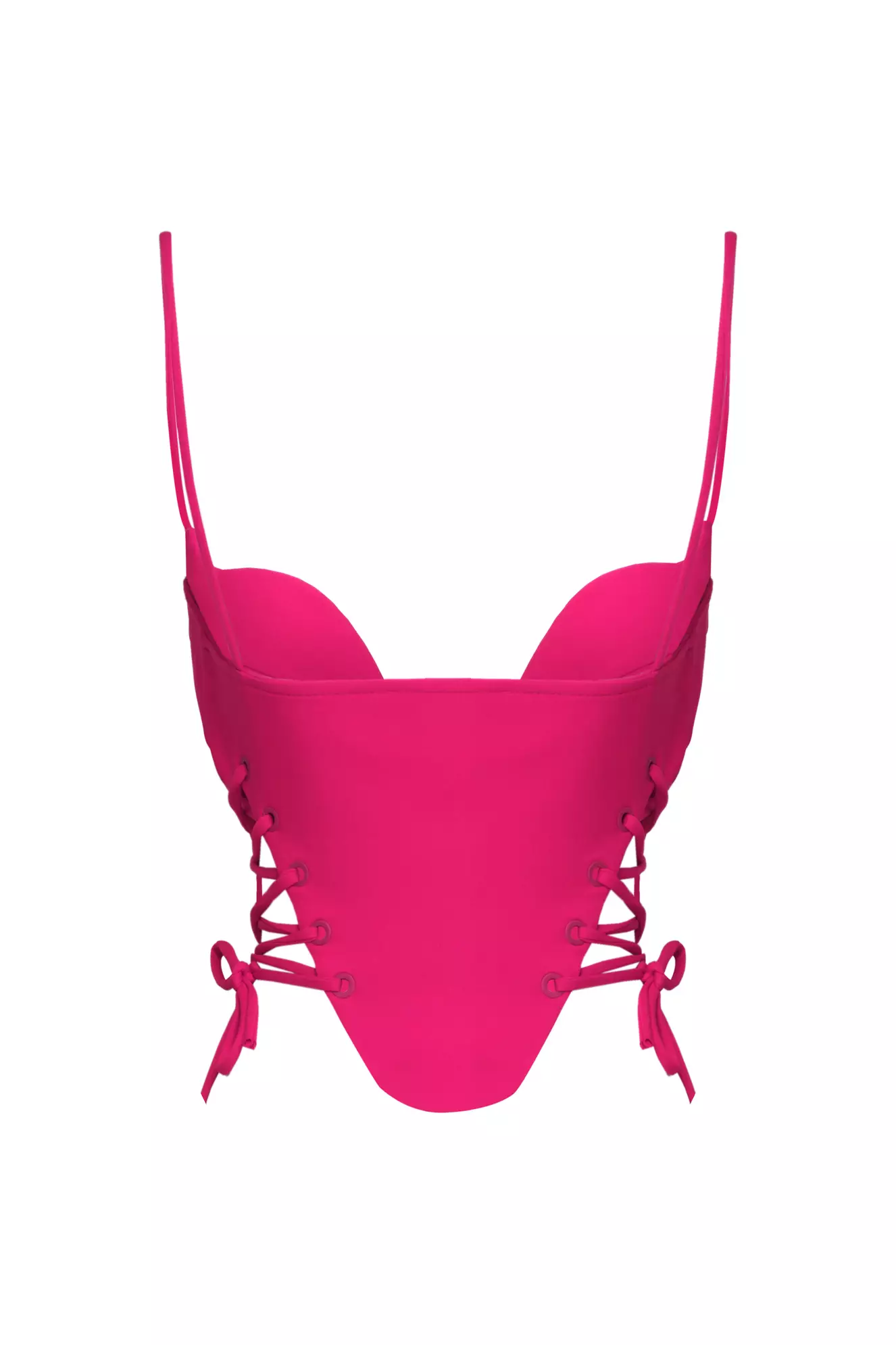Fuchsia Crepe Crop Top