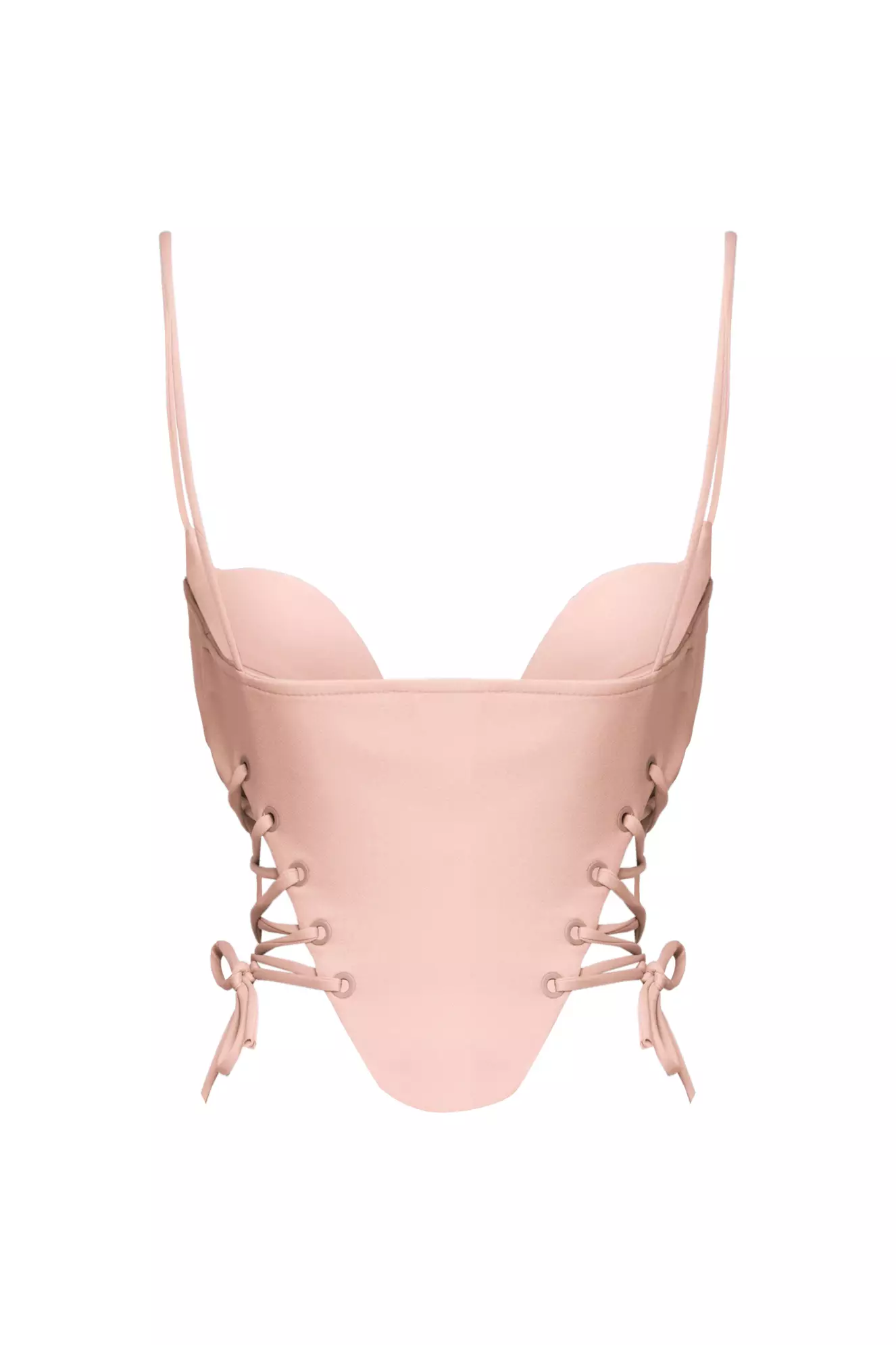 Light Pink Crepe Crop Top