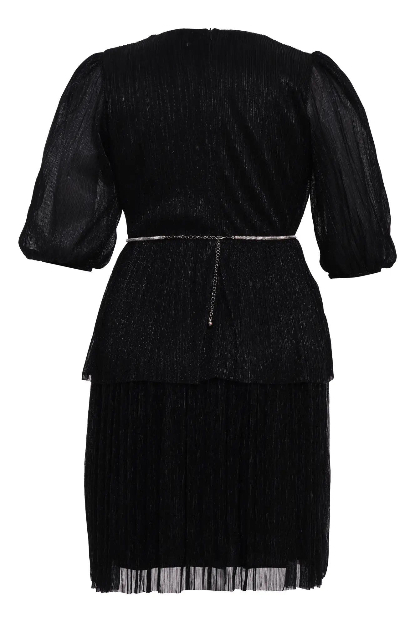Black Plus Size Moonlight Kapri Kol Mini Dress