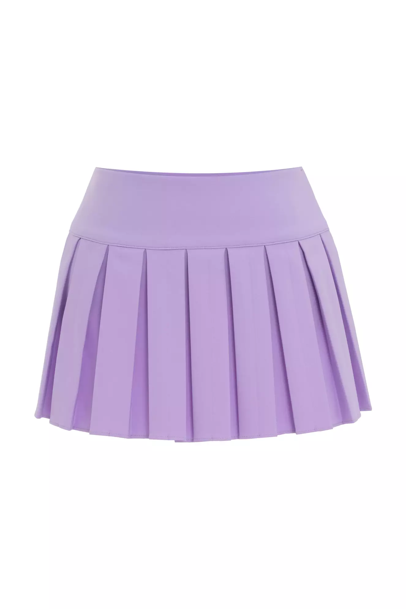 Lilac Crepe Mini Skirt