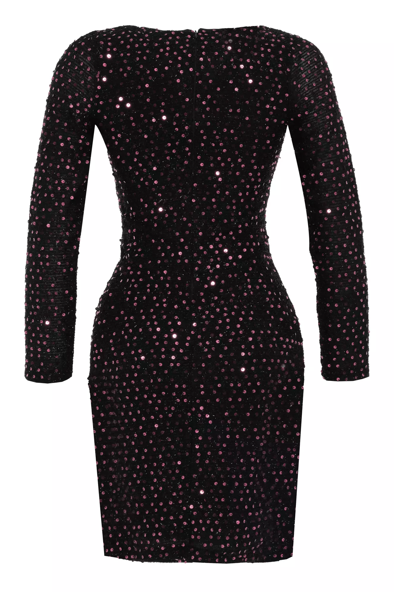 Blush Sequin Long Sleeve Mini Dress