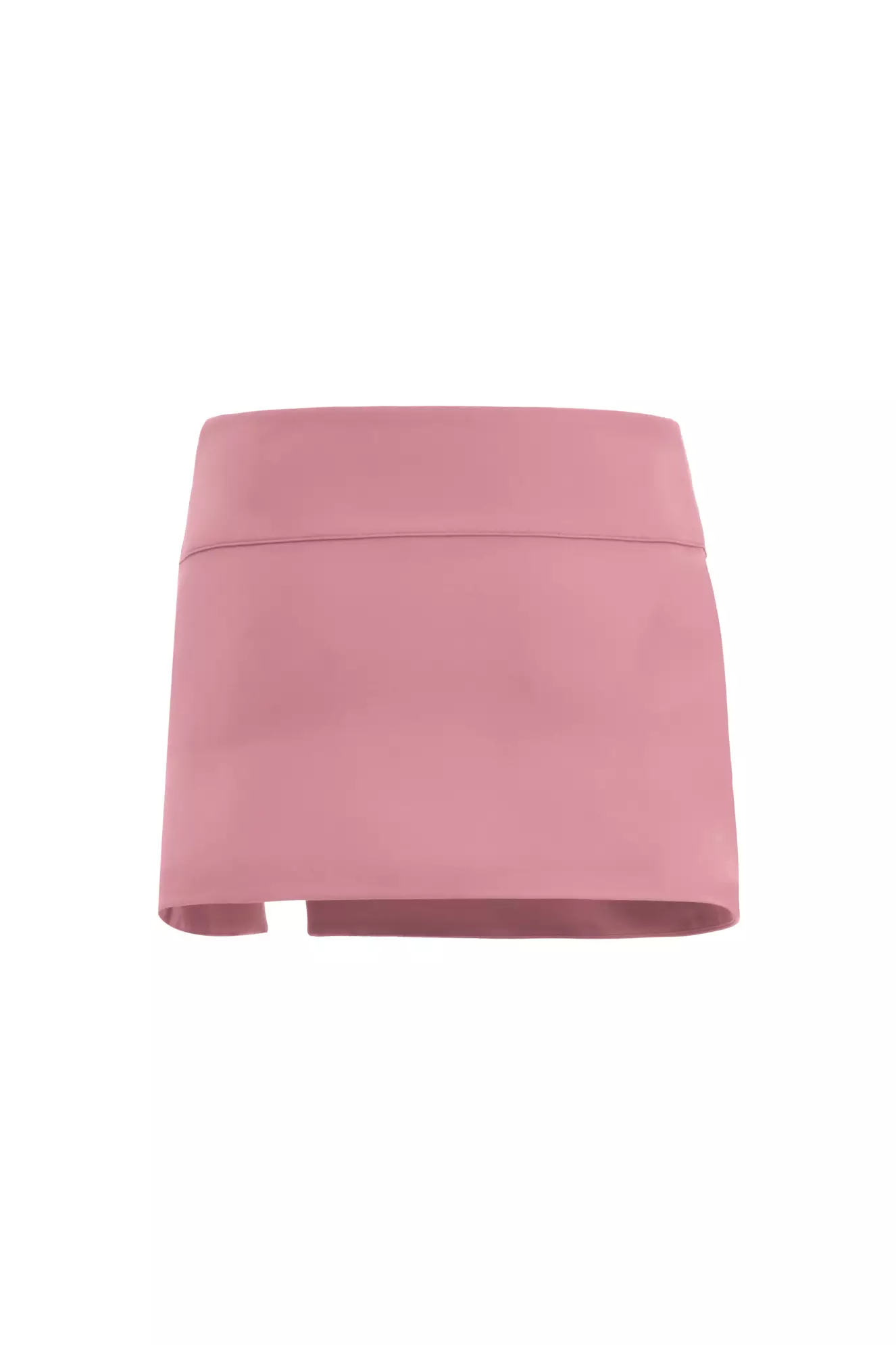 Blush Crepe Mini Skirt