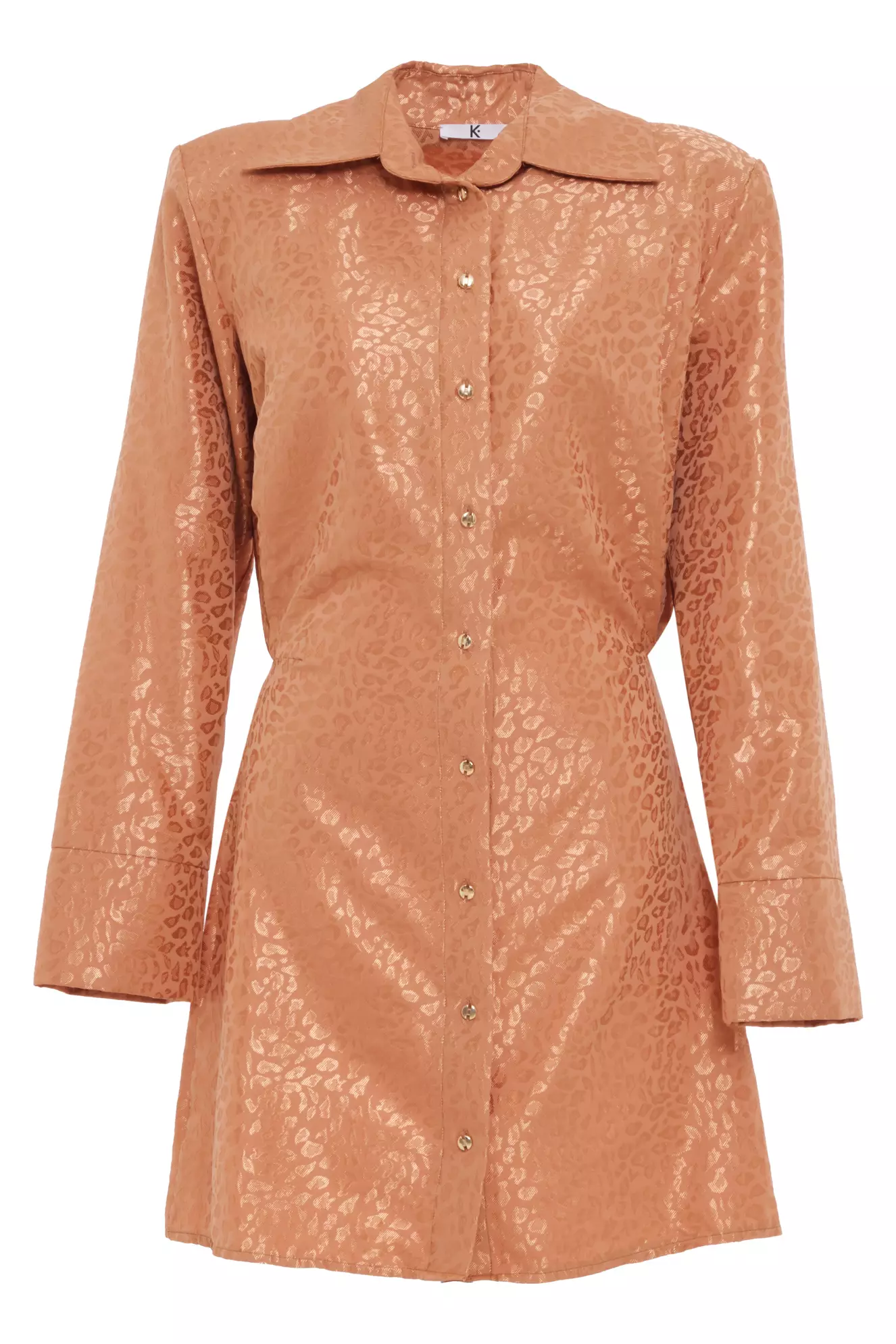 Printed Jakar Long Sleeve Mini Dress