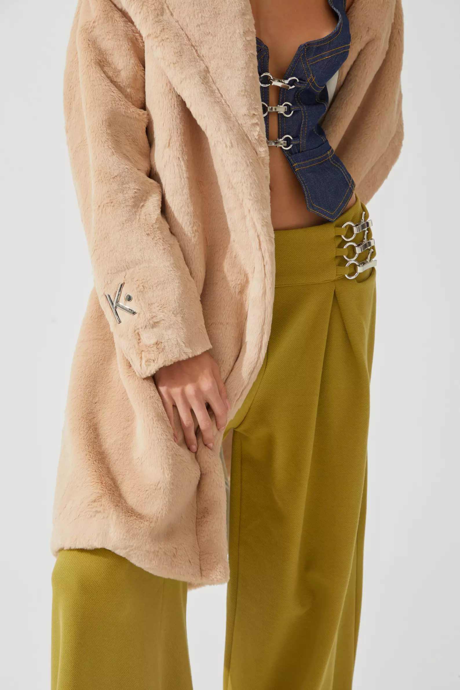 Brown Bunny Long Sleeve Maxi Coat