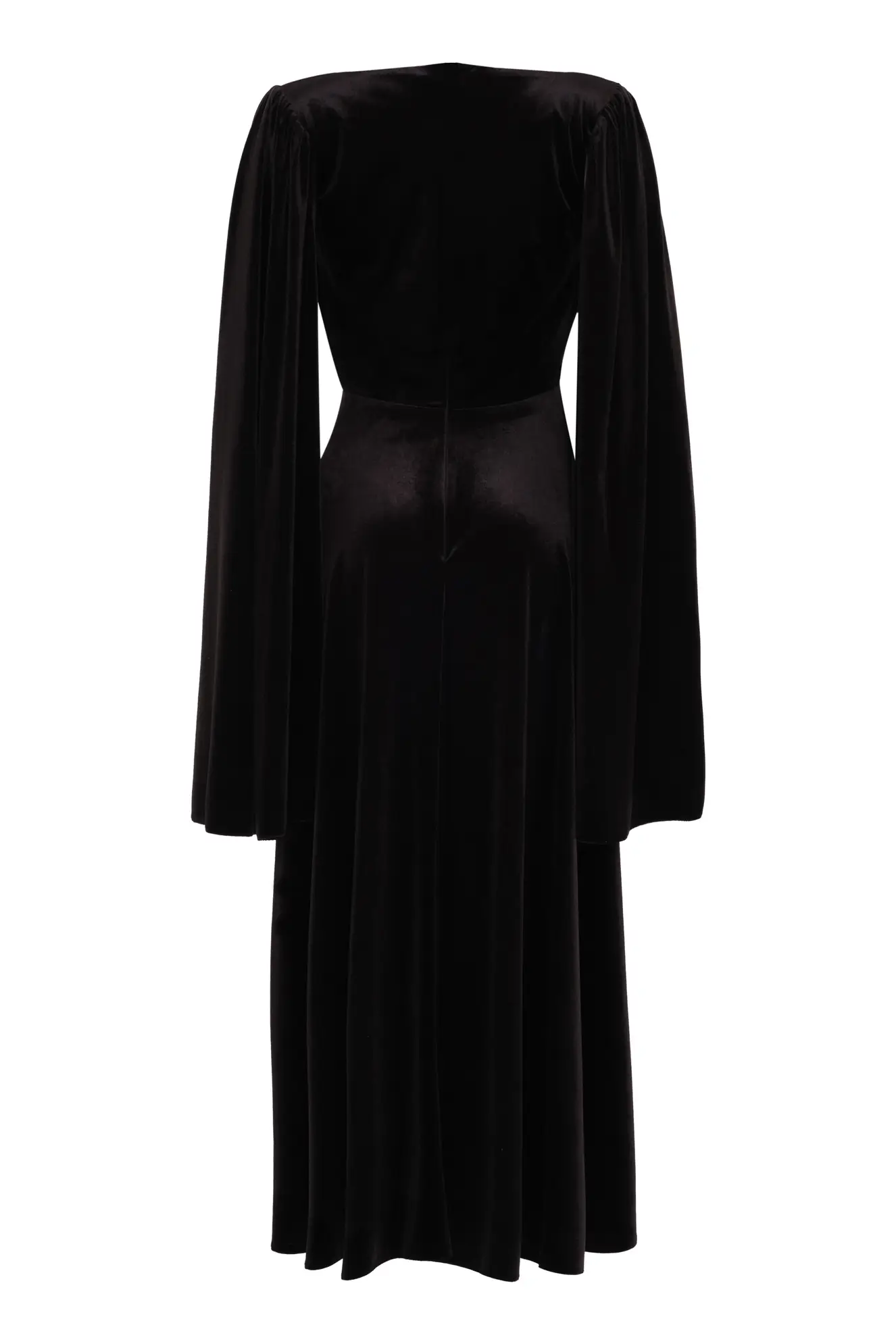 Black Velvet Sleeveless Long Dress
