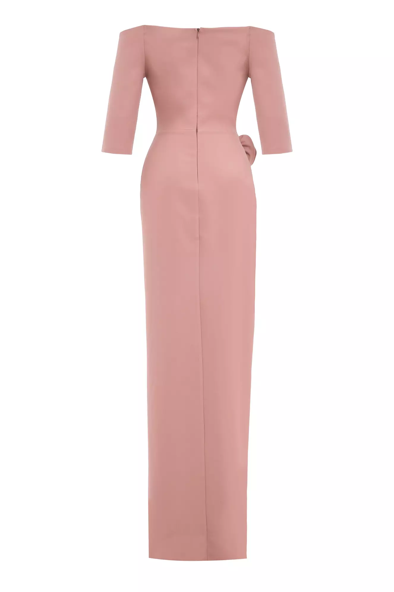 Blush Crepe Kapri Kol Long Dress
