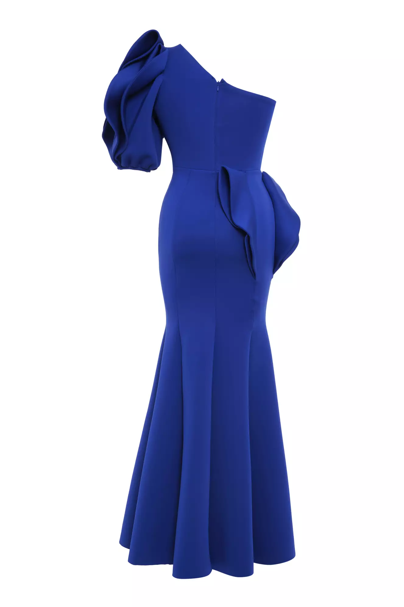 Blue Dalgic One Arm Long Dress