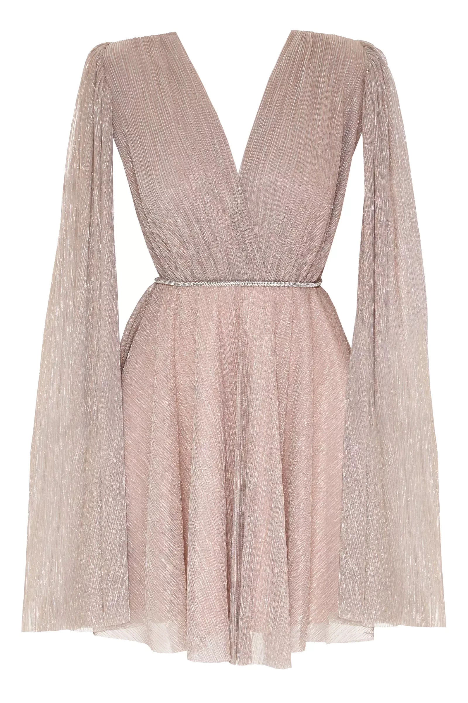 Blush moonlight long sleeve mini dress