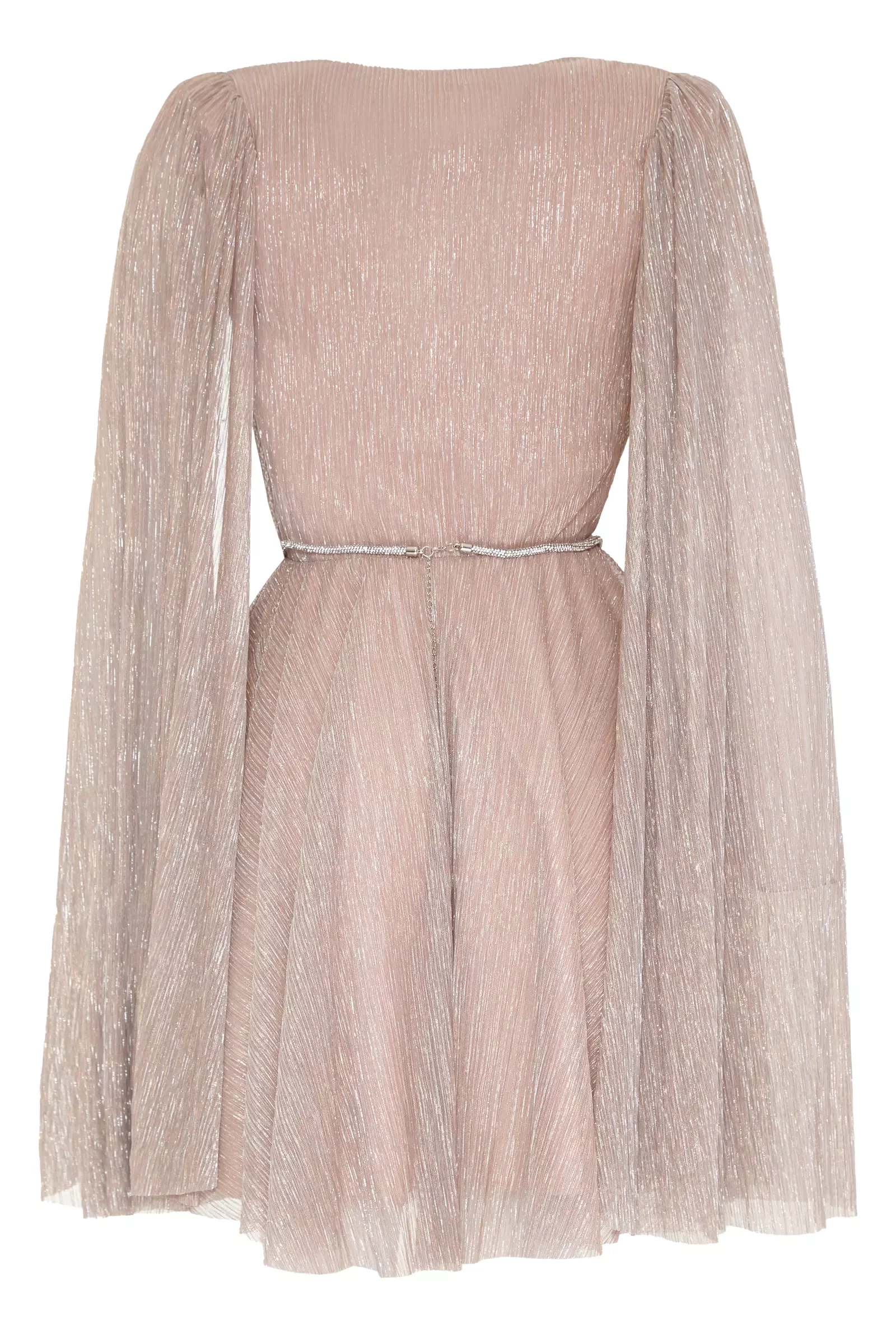 Blush moonlight long sleeve mini dress