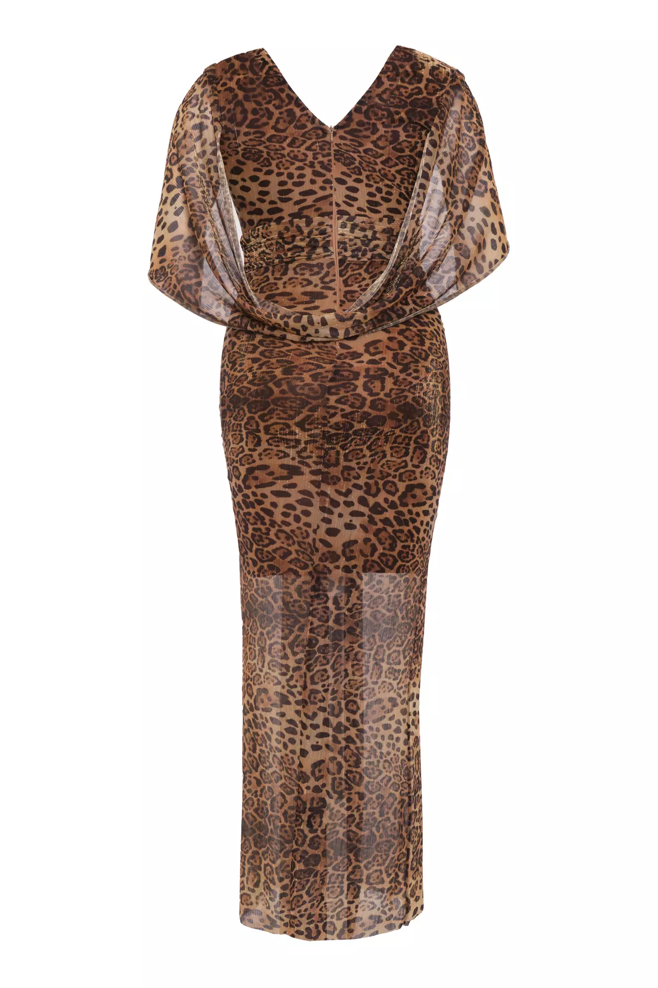 Printed Plus Size Moonlight Long Sleeve Maxi Dress