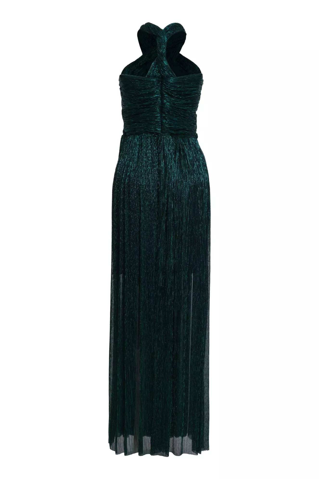 Green plus size moonlight sleeveless long dress