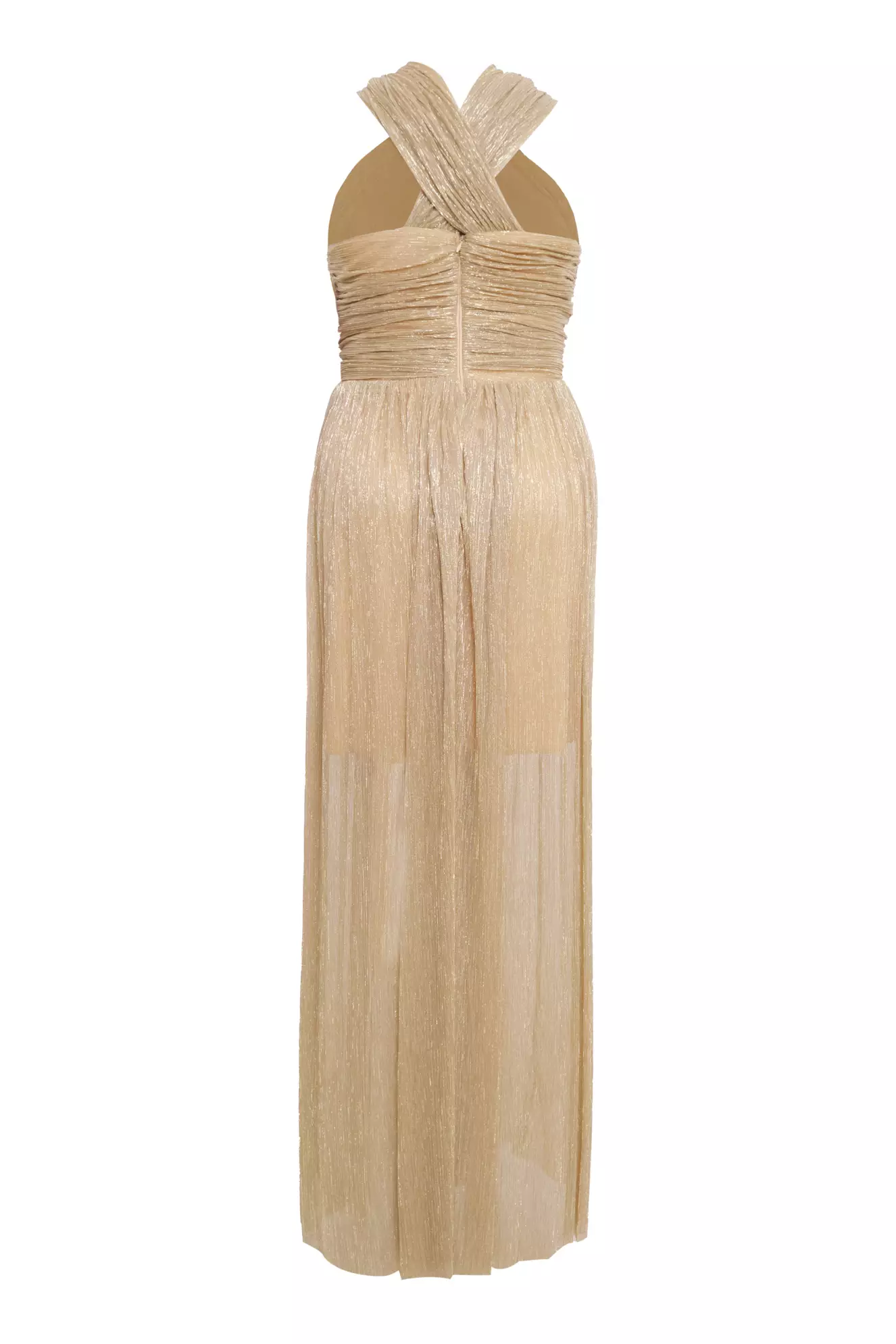 Gold Plus Size Moonlight Sleeveless Long Dress