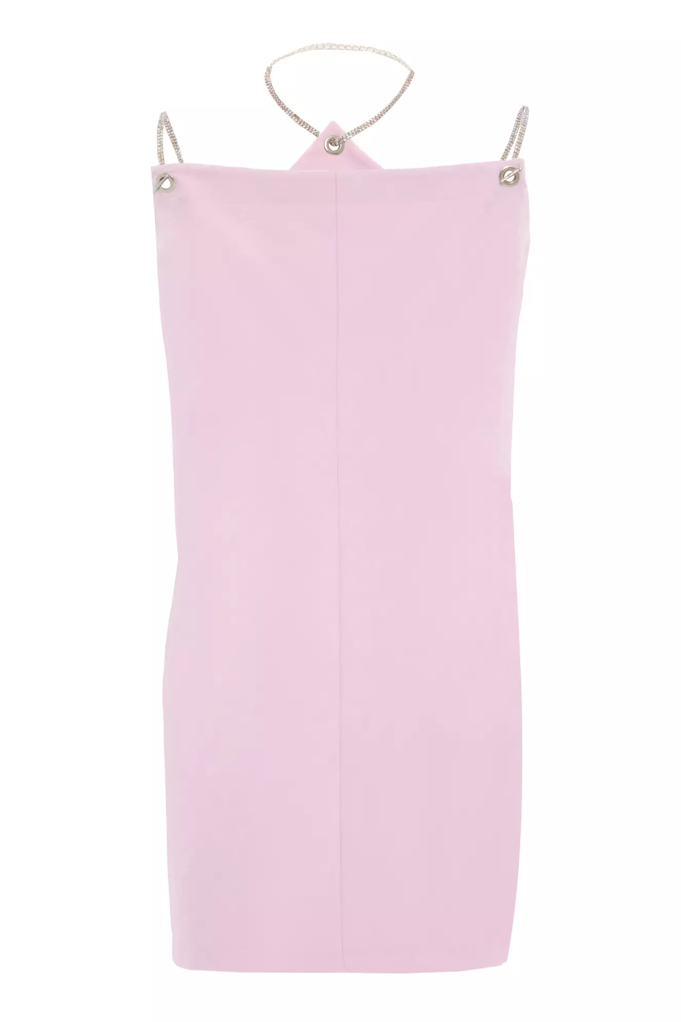 Blush Crepe Sleeveless Mini Dress