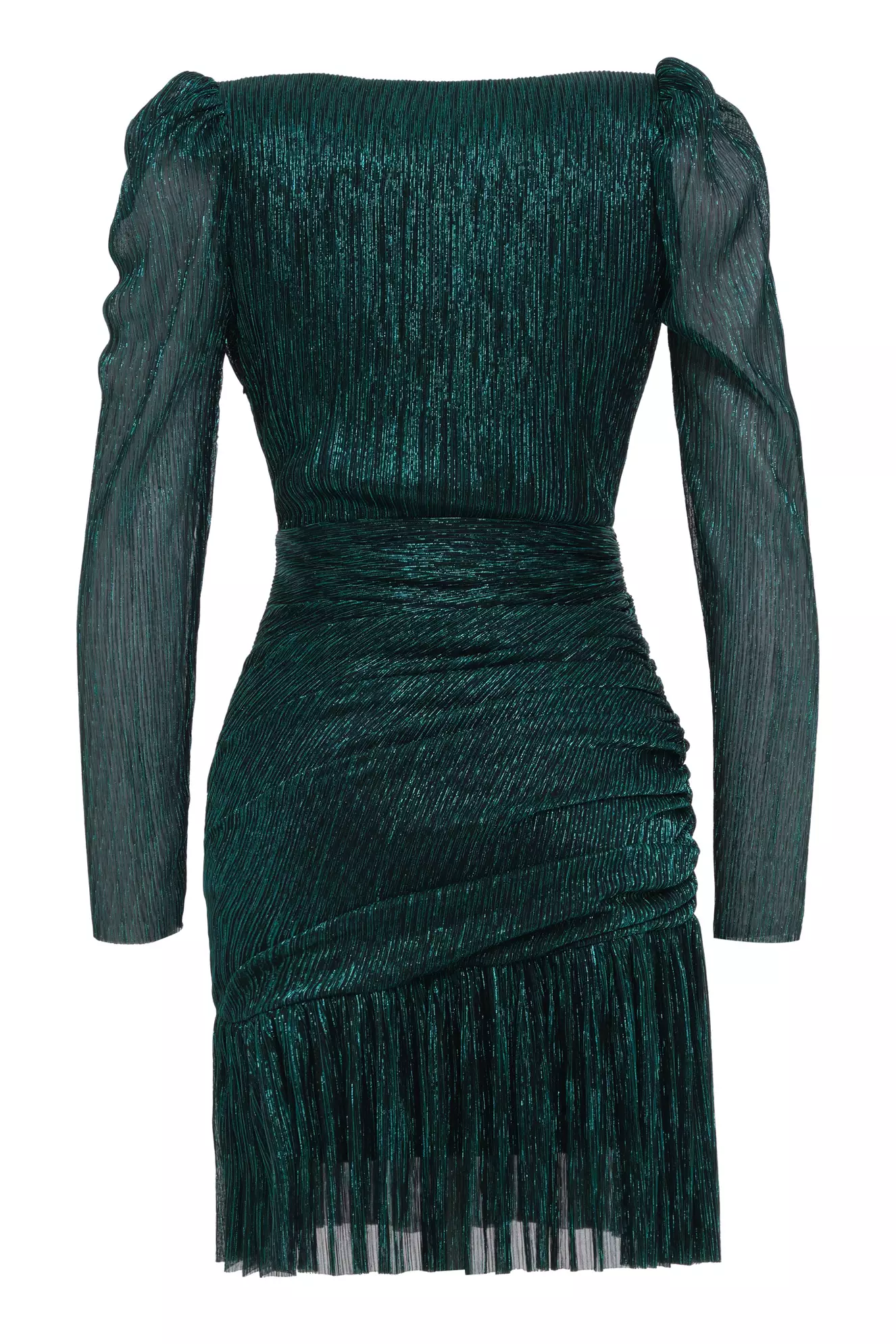 Black Sparky Long Sleeve Mini Dress | Engagement & Wedding