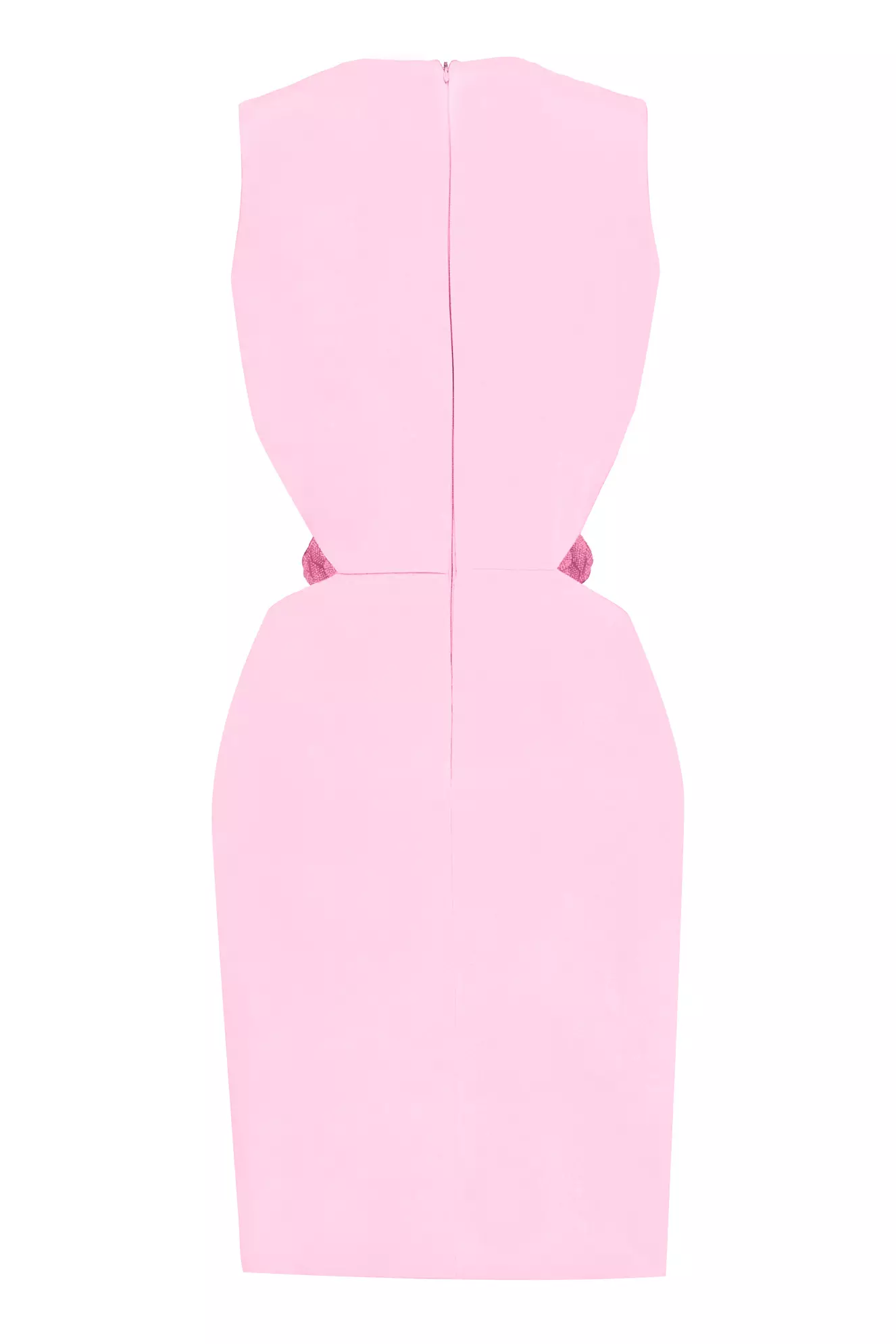 Blush Crepe Sleeveless Mini Dress