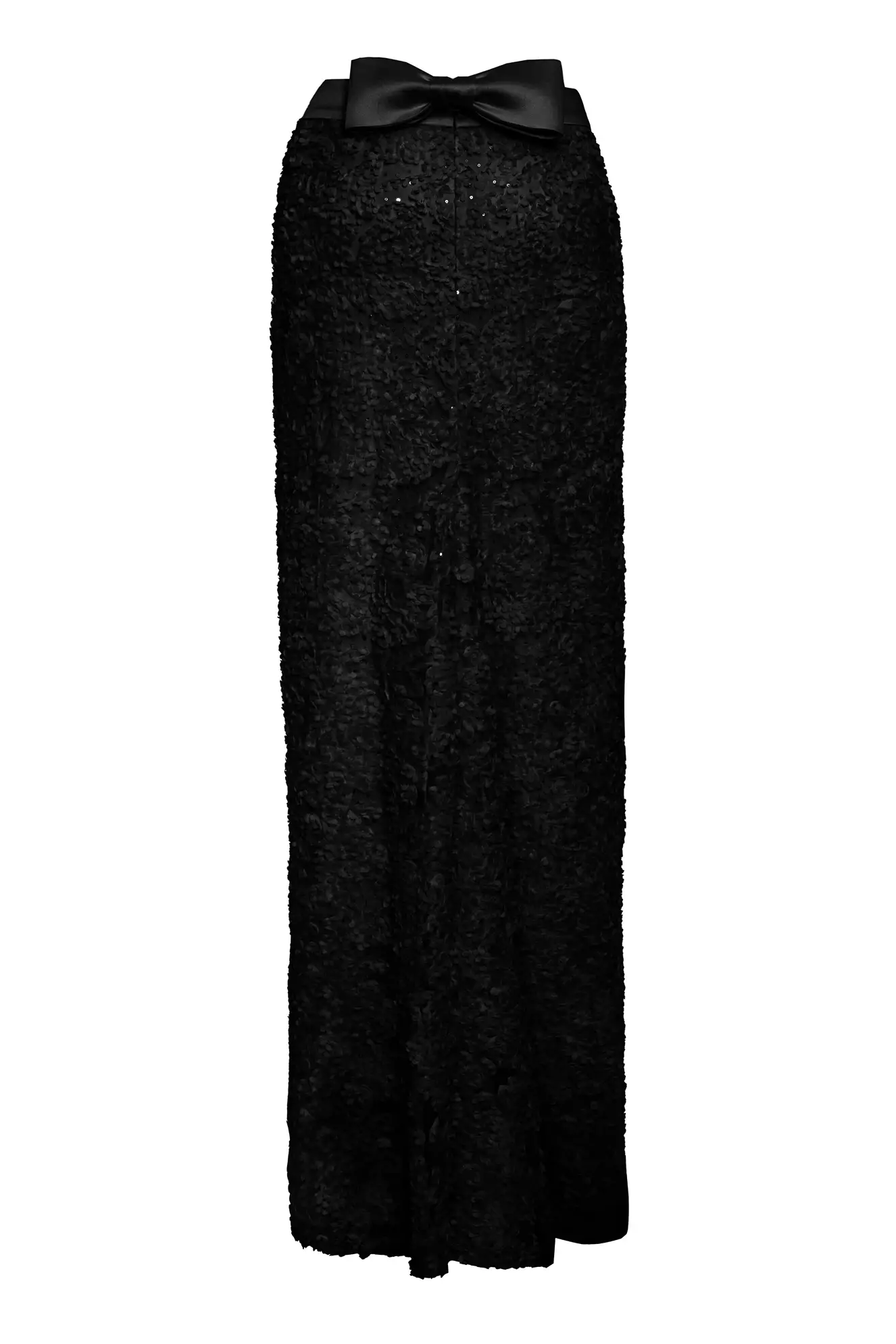 Black sequin maxi skirt
