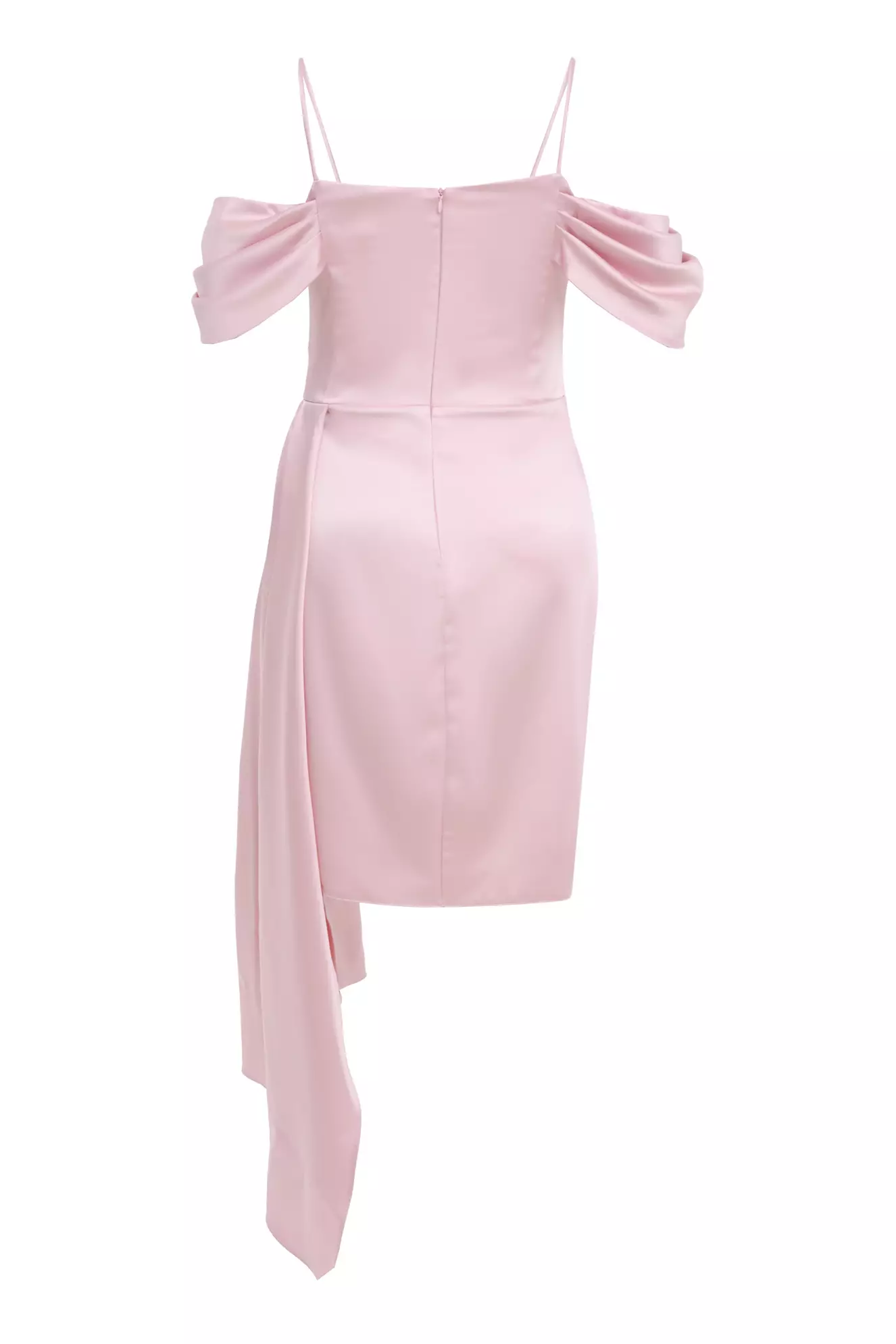 Blush Plus Size Satin Sleeveless Mini Dress
