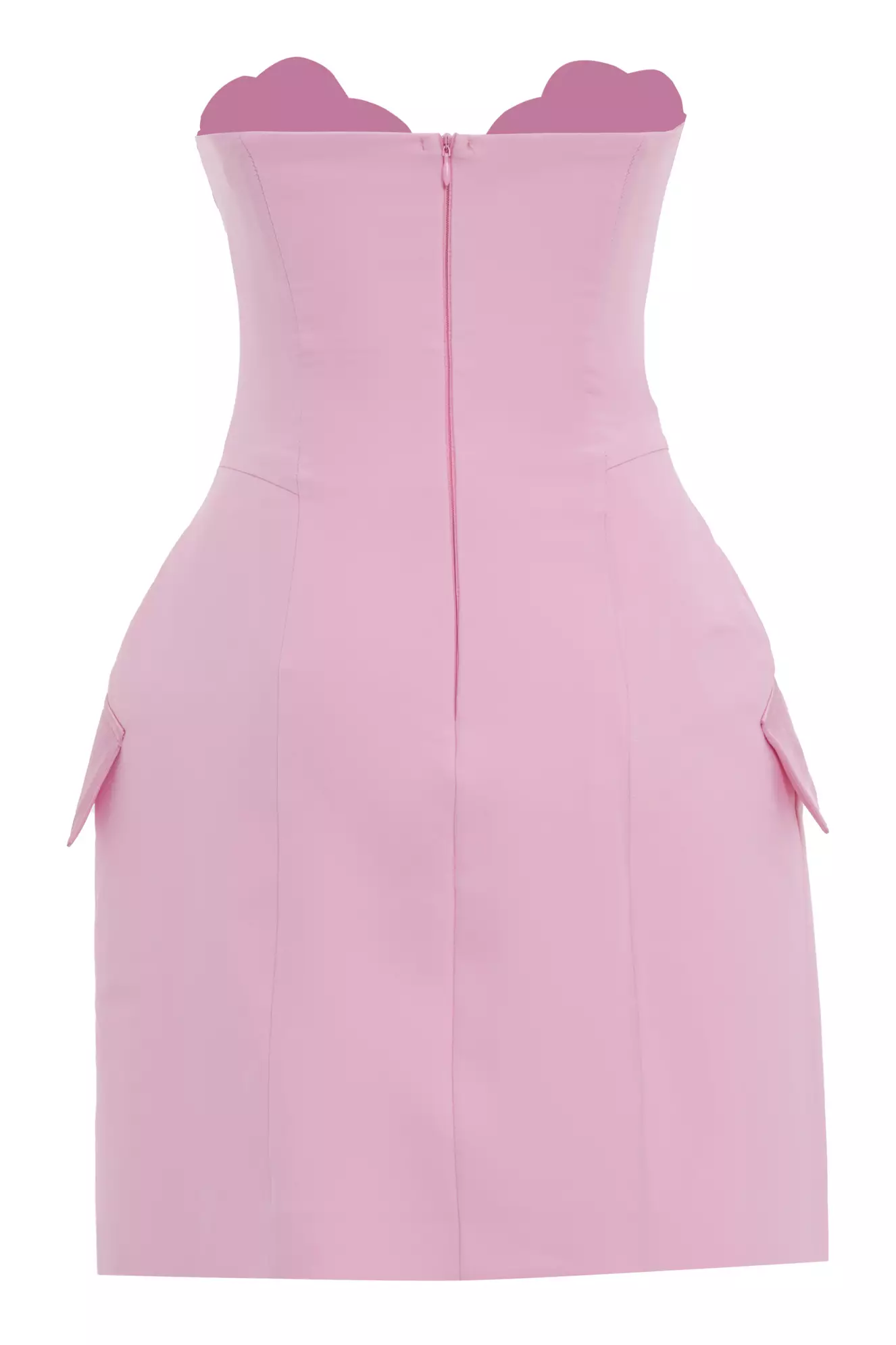 Blush Crepe Sleeveless Mini Dress
