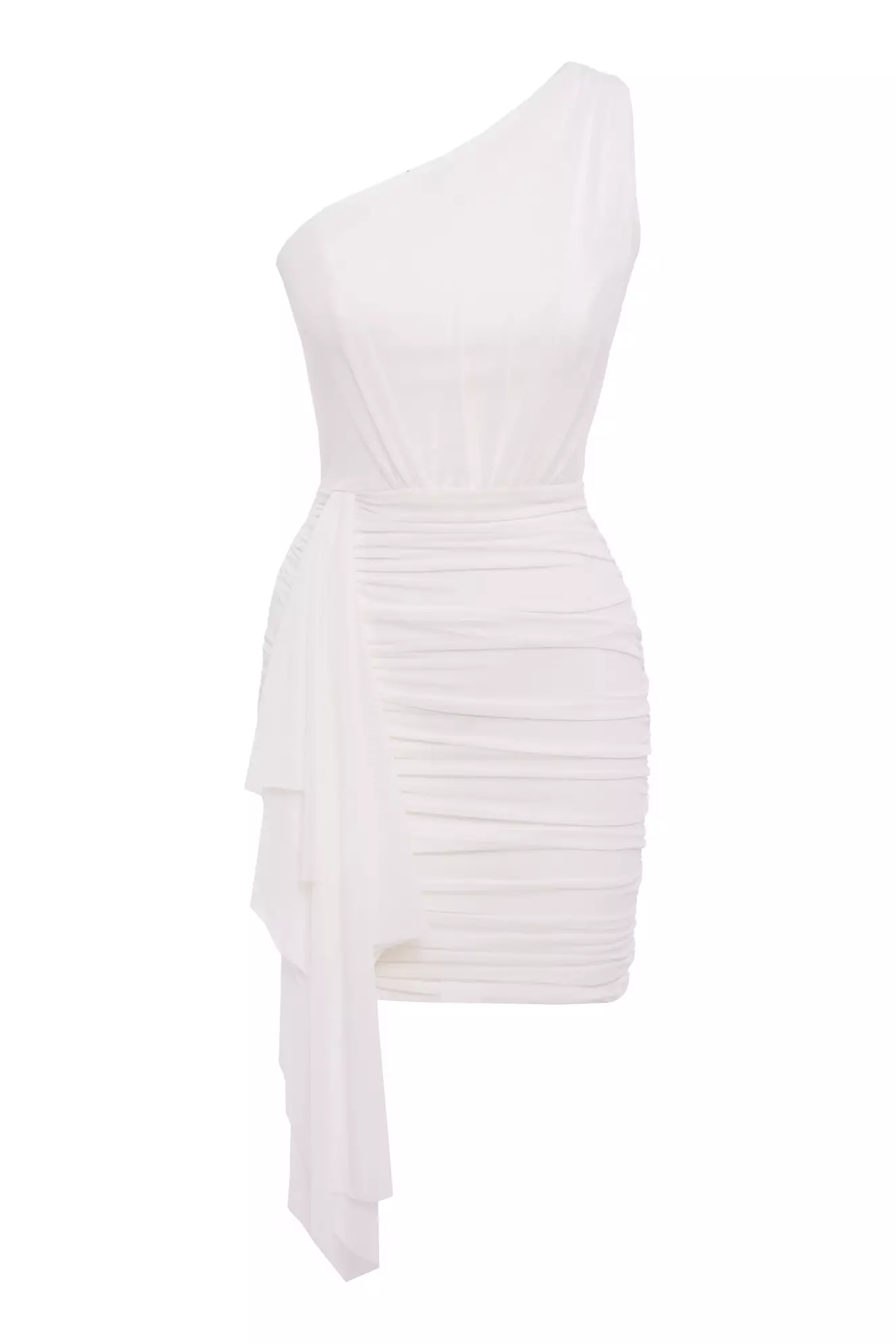 White Tulle Sleeveless Mini Dress