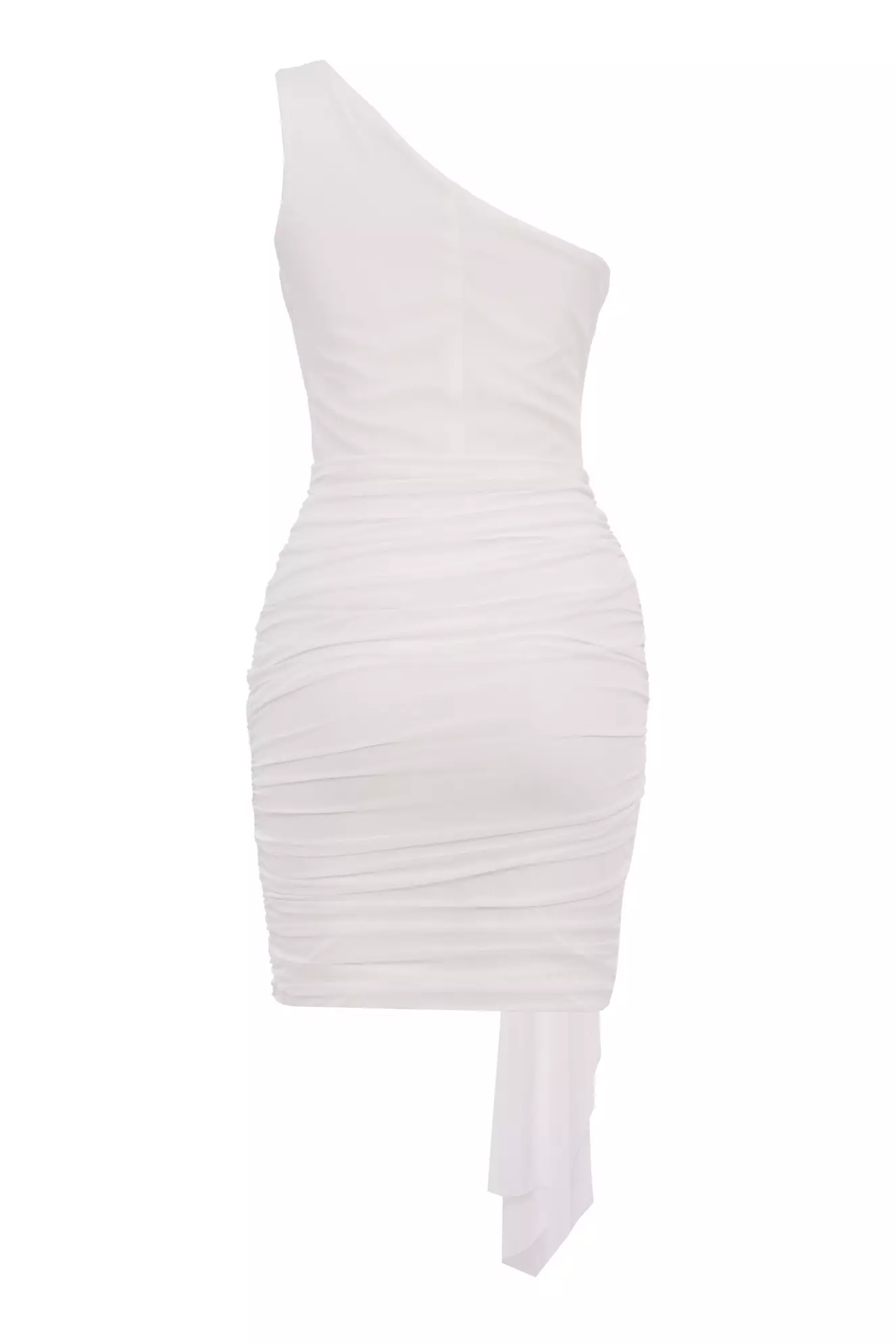 White Tulle Sleeveless Mini Dress