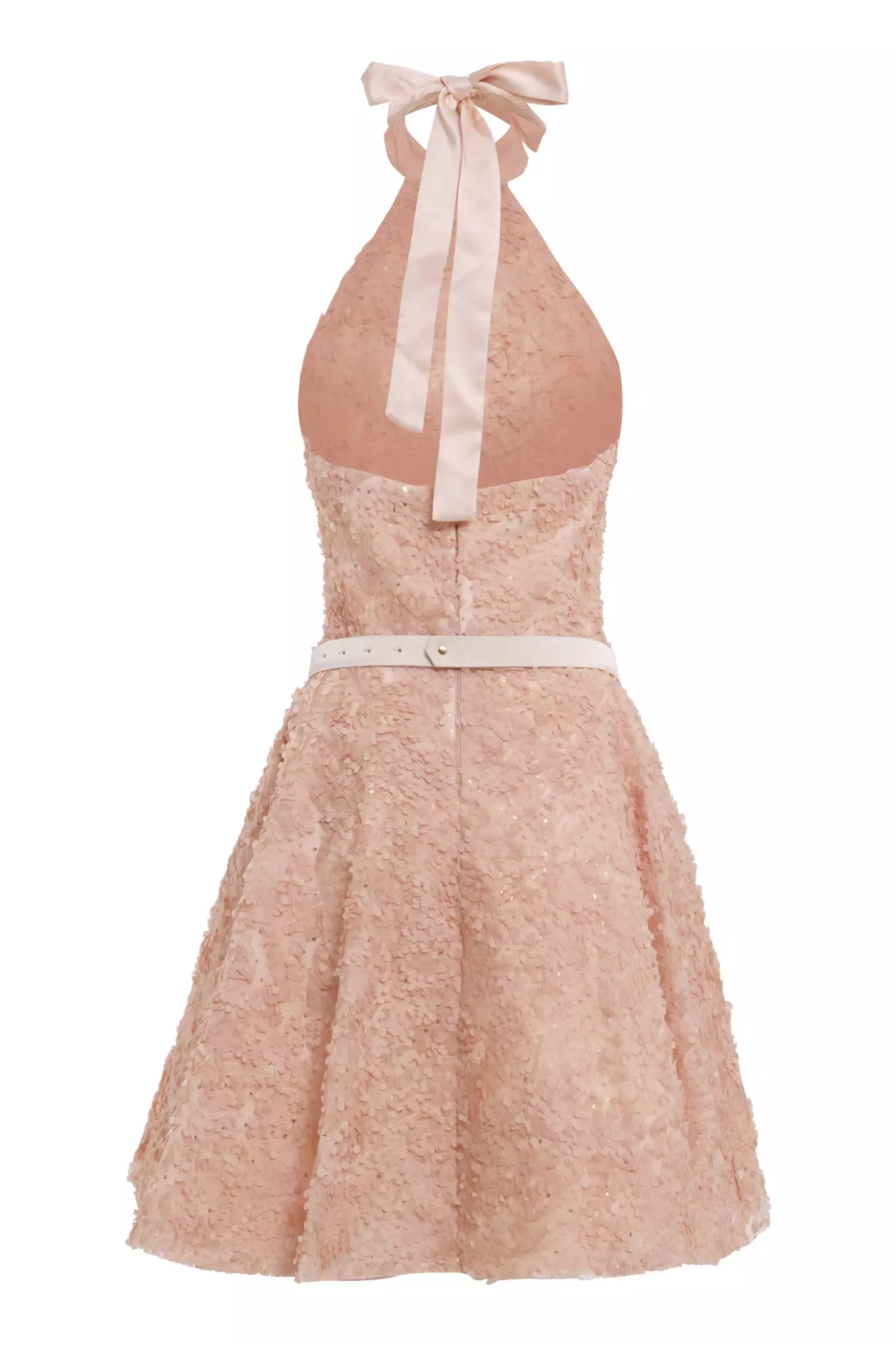 Gold Sequin Sleeveless Mini Dress