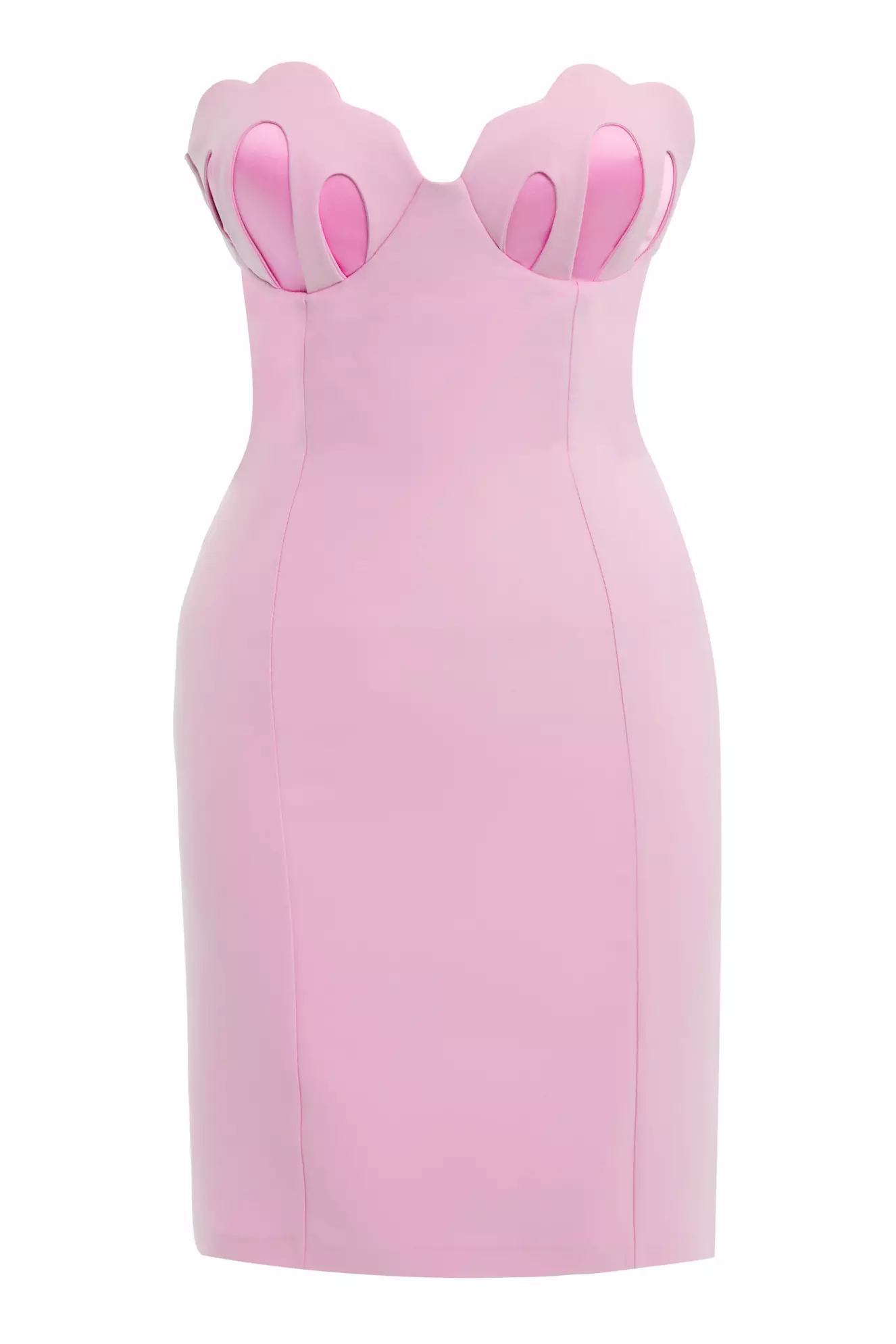 Blush Crepe Sleeveless Mini Dress