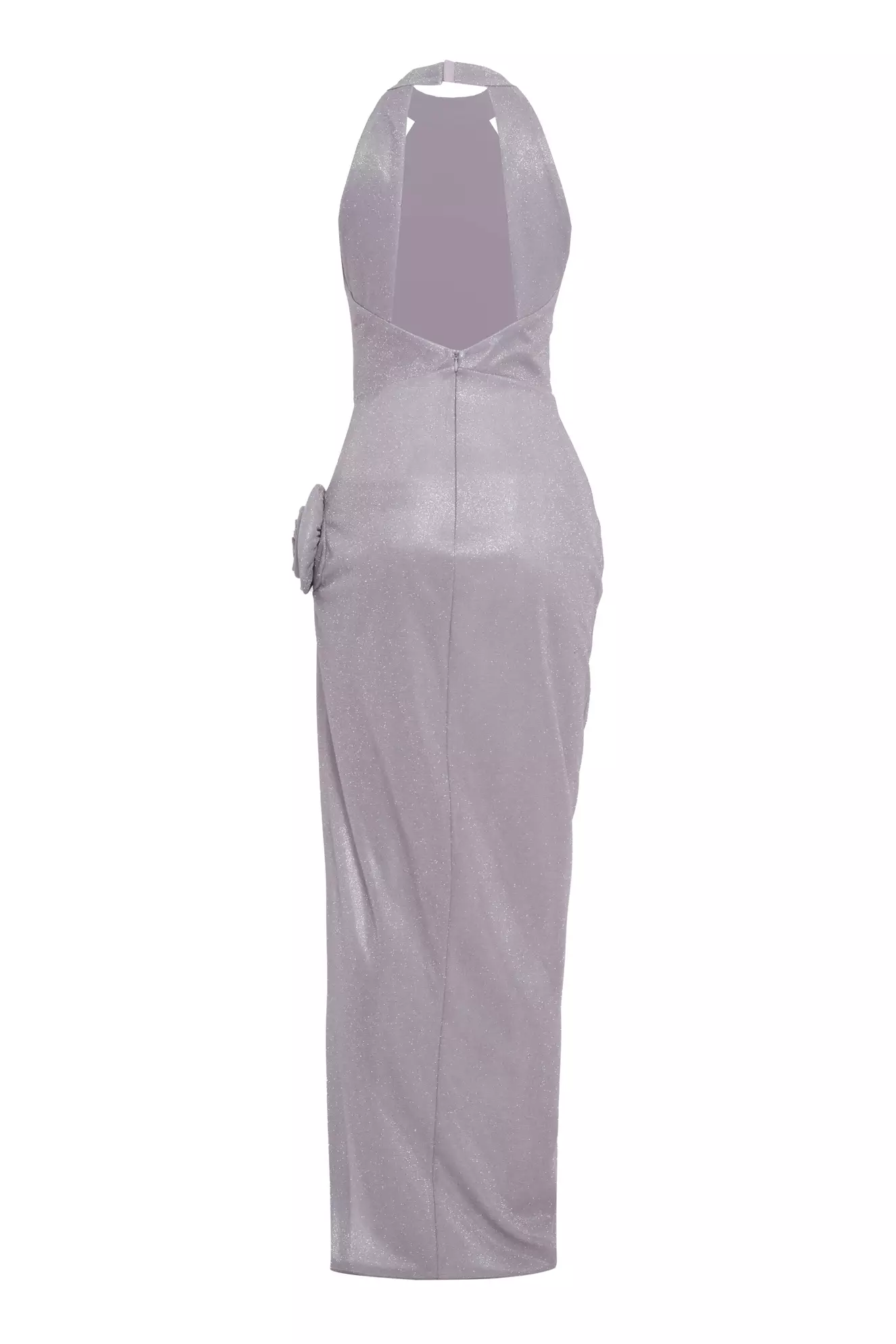 Silver Glare Sleeveless Long Dress