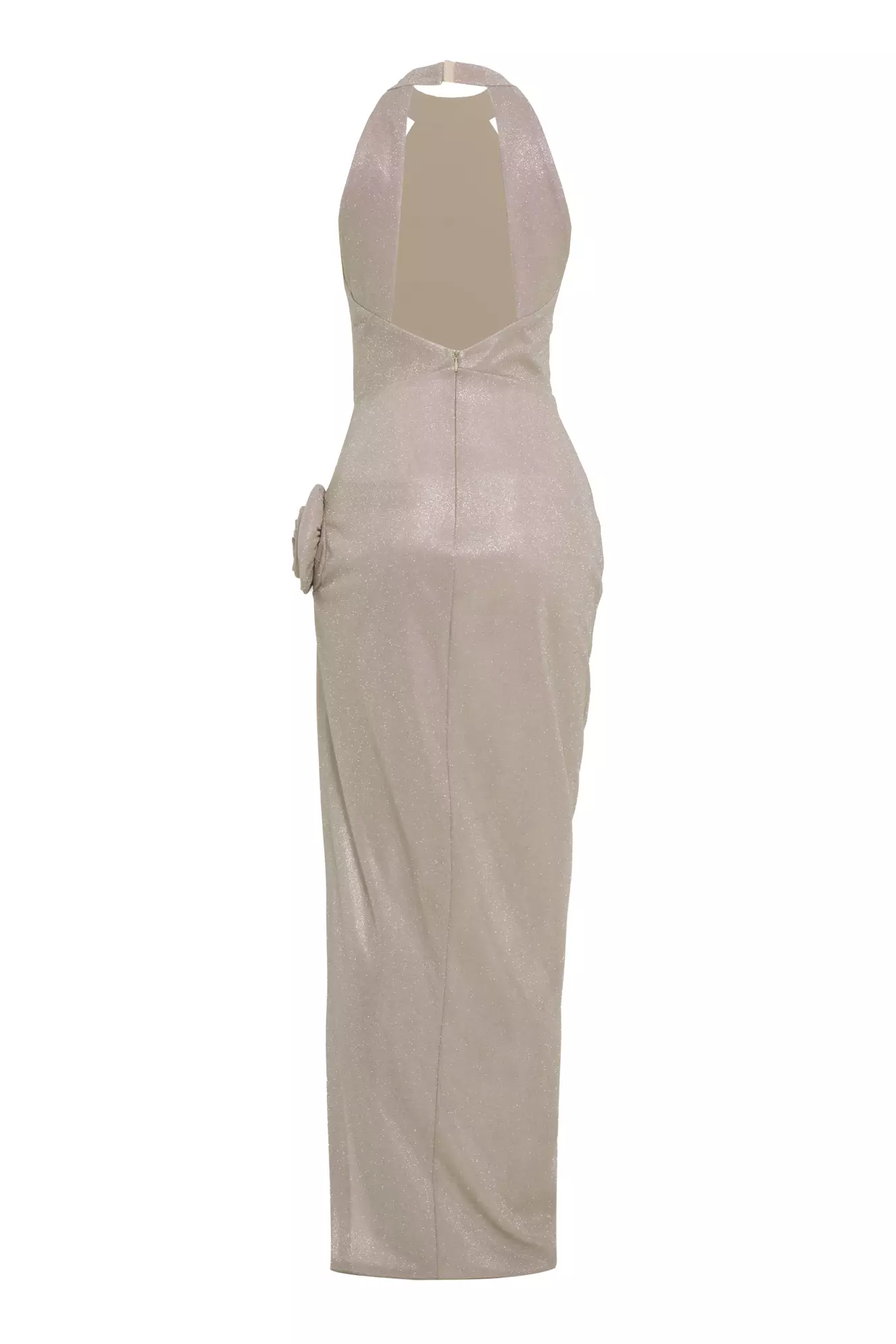 Gold glare sleeveless long dress