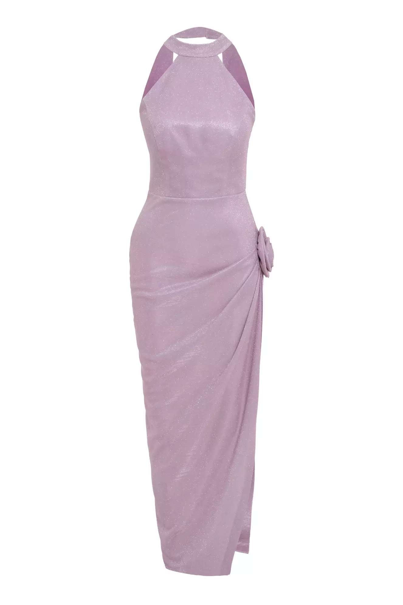 Blush Glare Sleeveless Long Dress