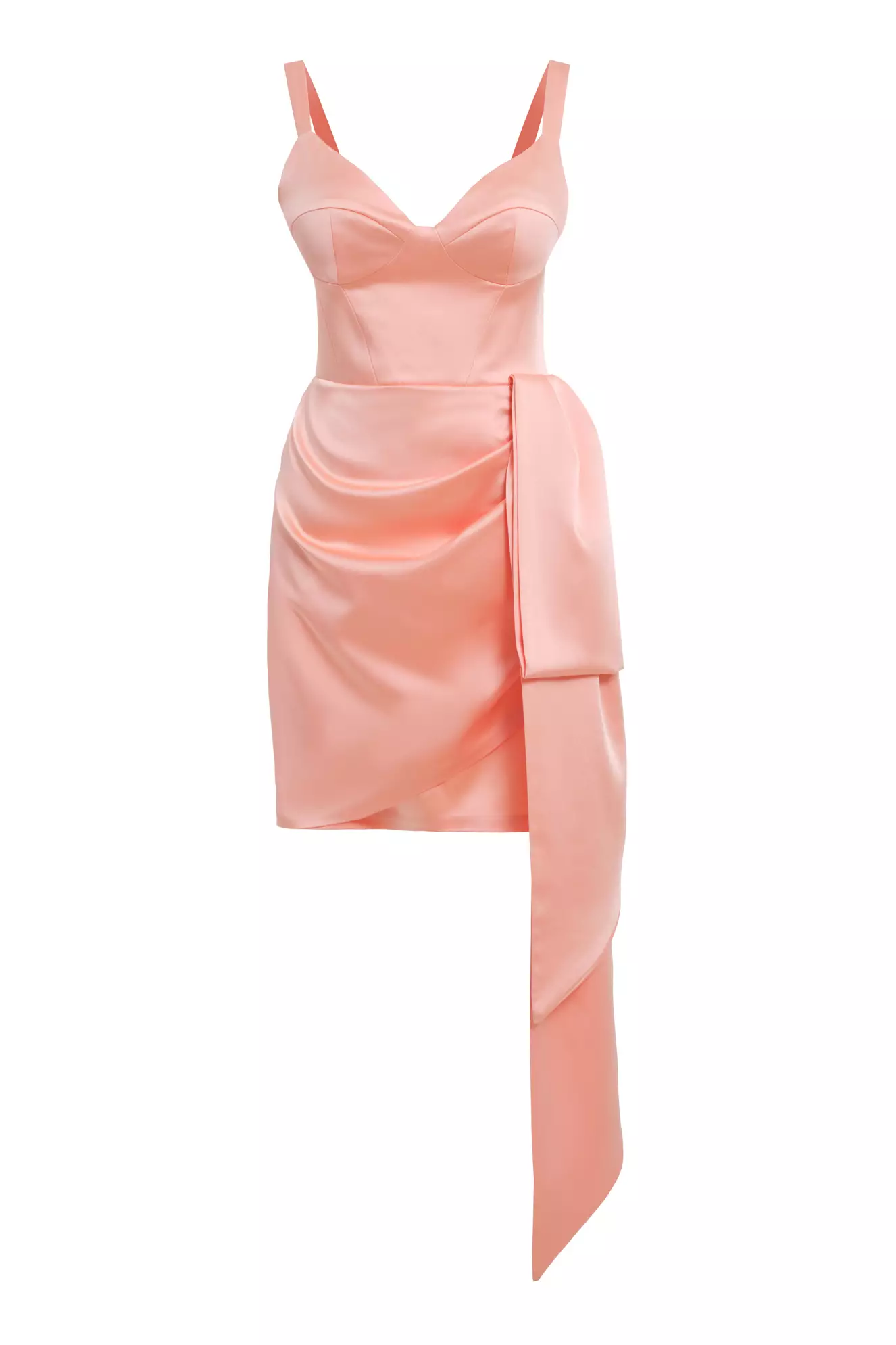 Printed Satin Sleeveless Mini Dress