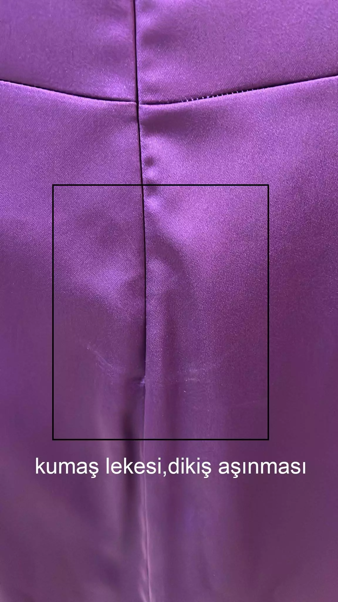 Purple satin long sleeve long dress