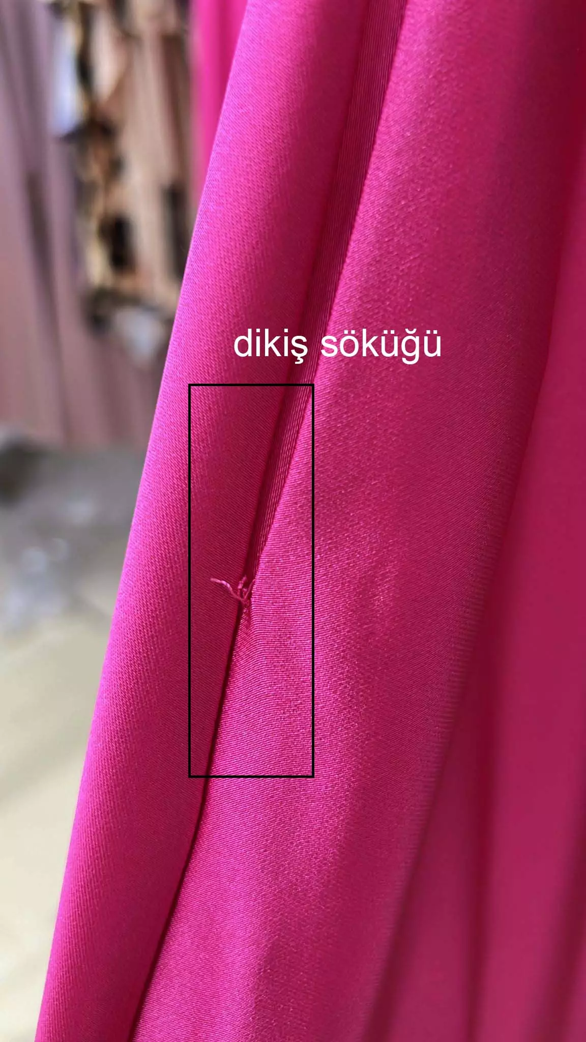Fuchsia satin sleeveless long dress