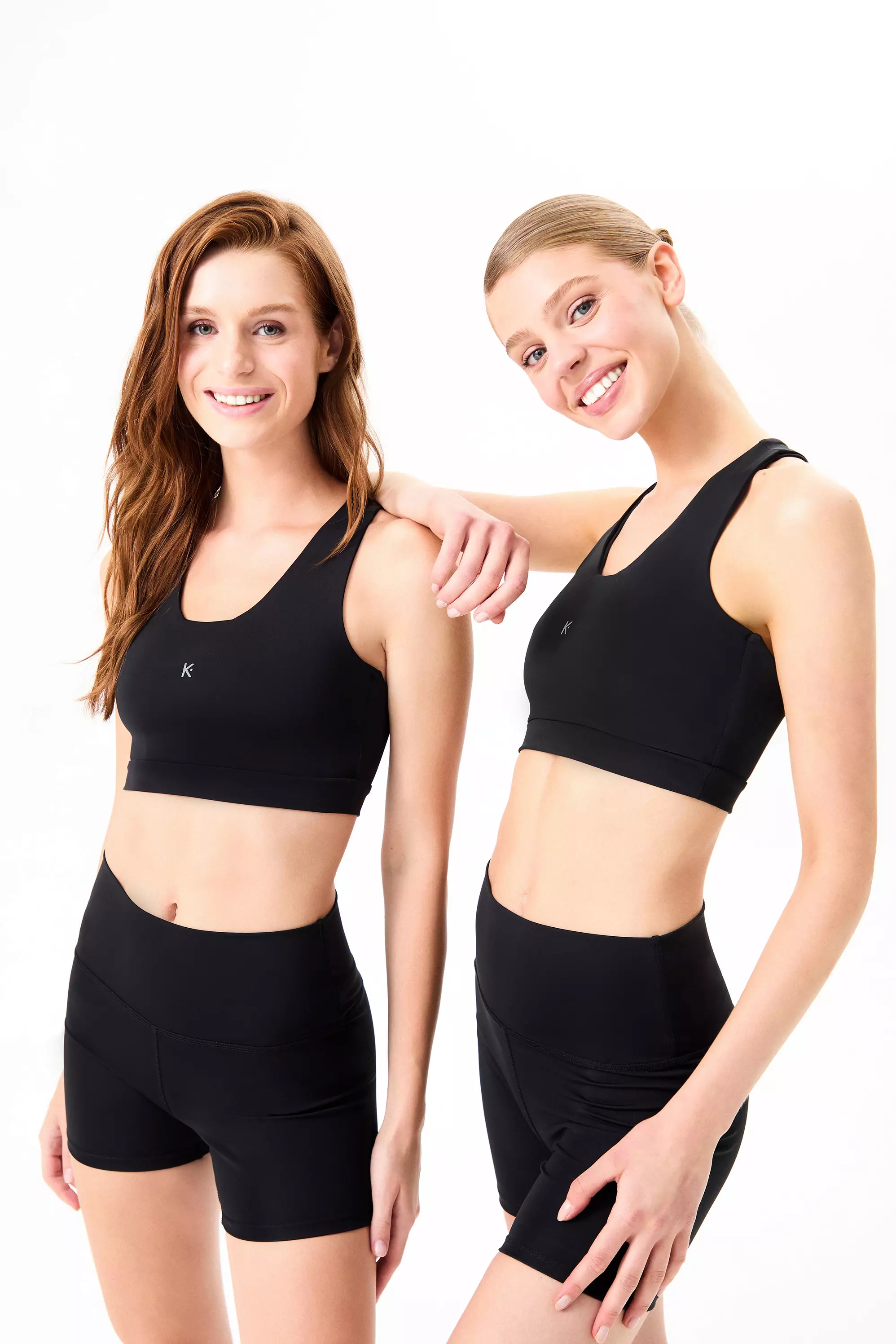 Black Sleeveless Activewear Bra