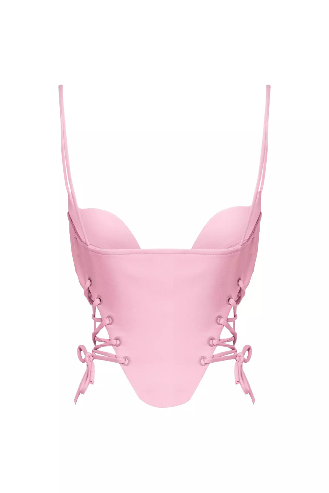 Pink Crepe Crop Top