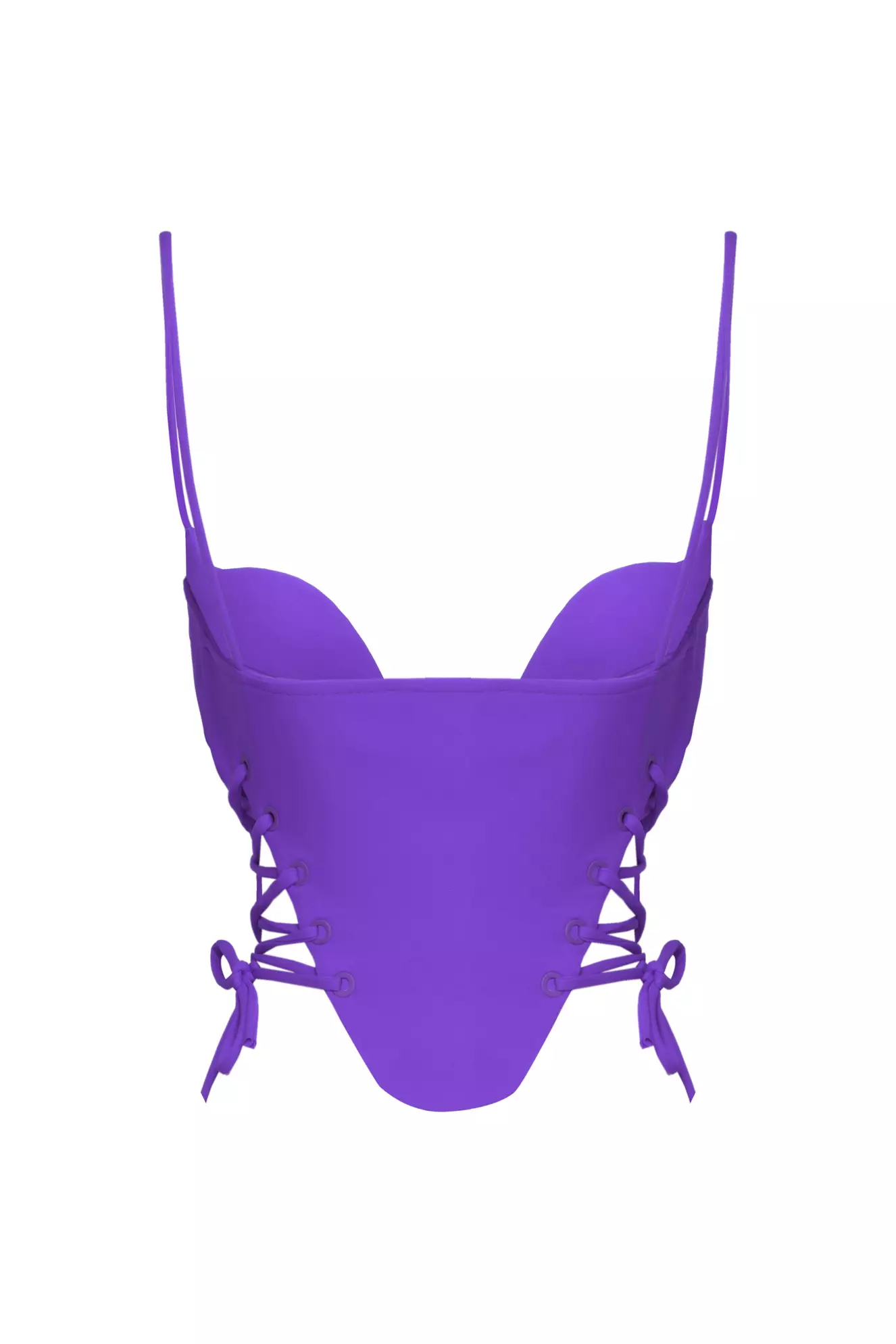 Purple Crepe Crop Top