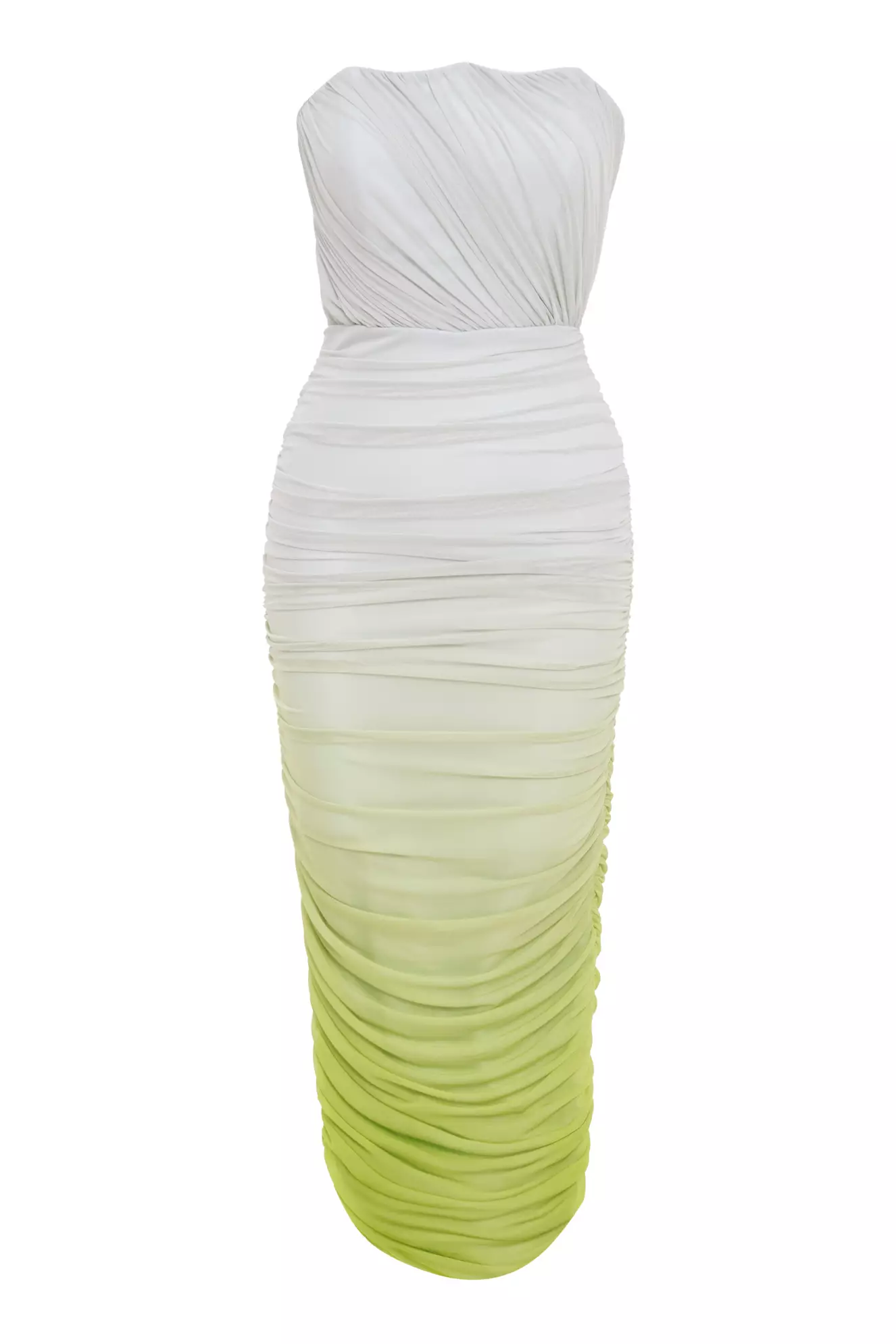 Green Tulle Sleeveless Maxi Dress