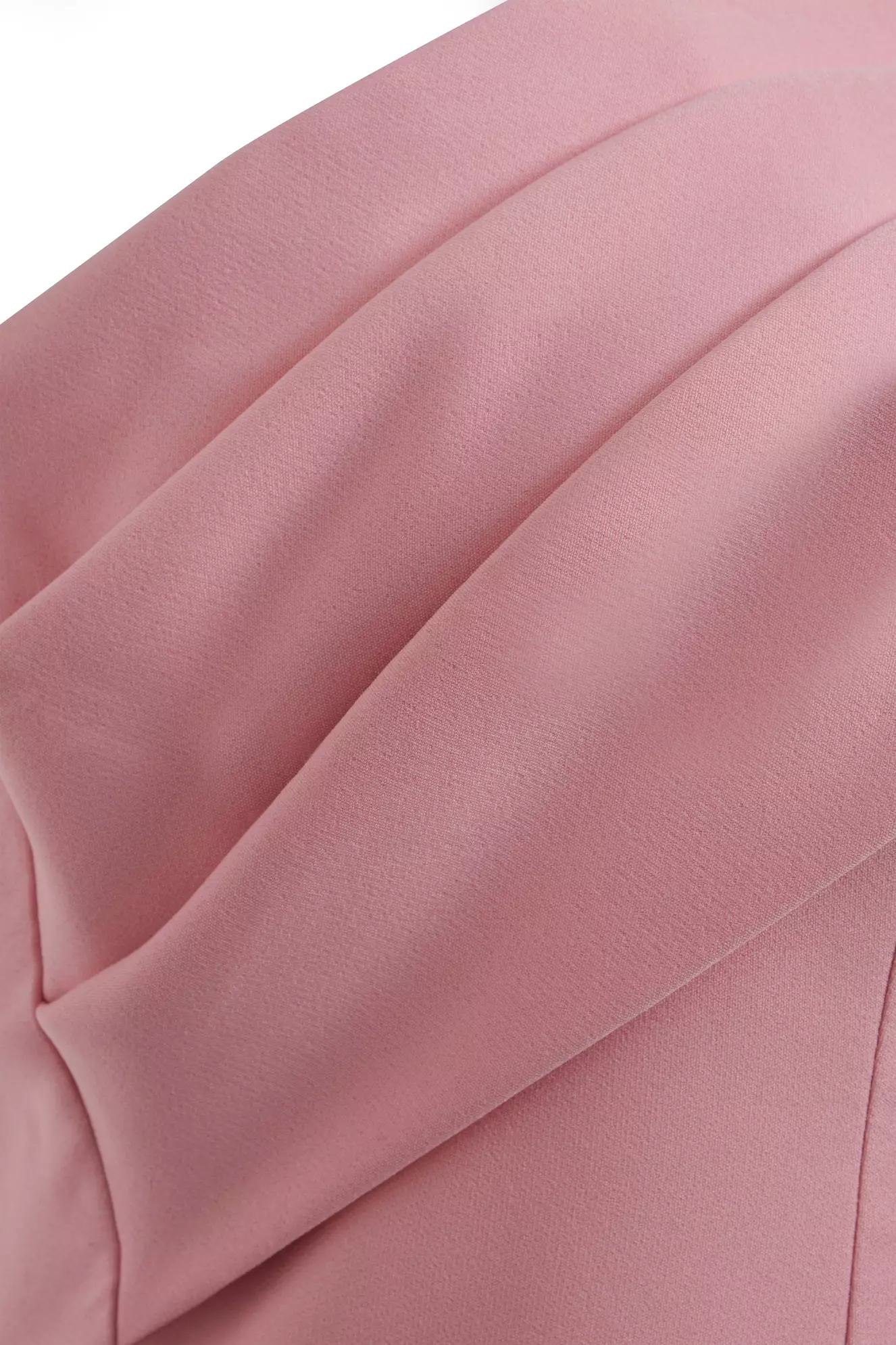 Blush Plus Size Crepe One Arm Long Dress