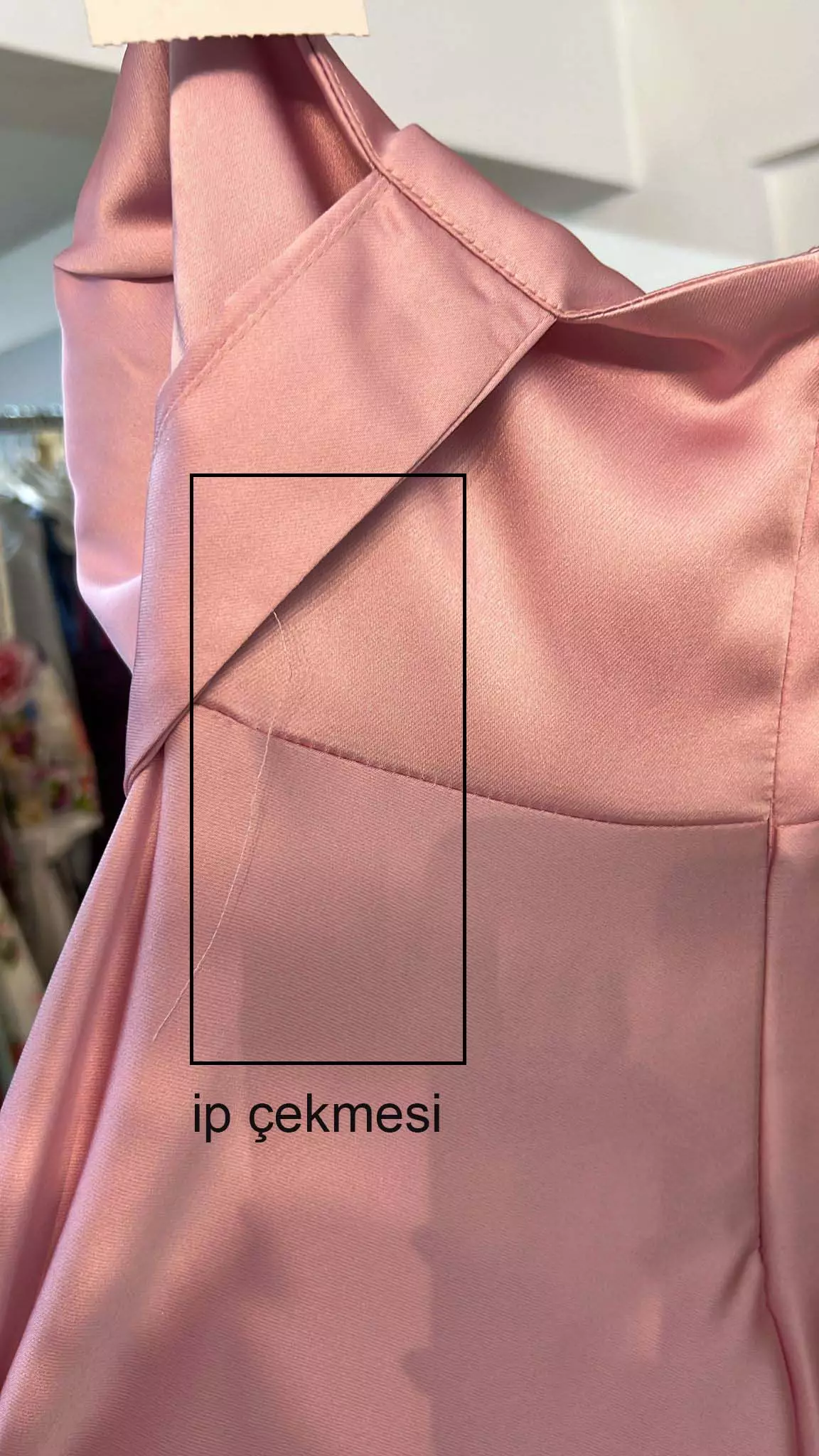 Pink satin sleeveless long dress