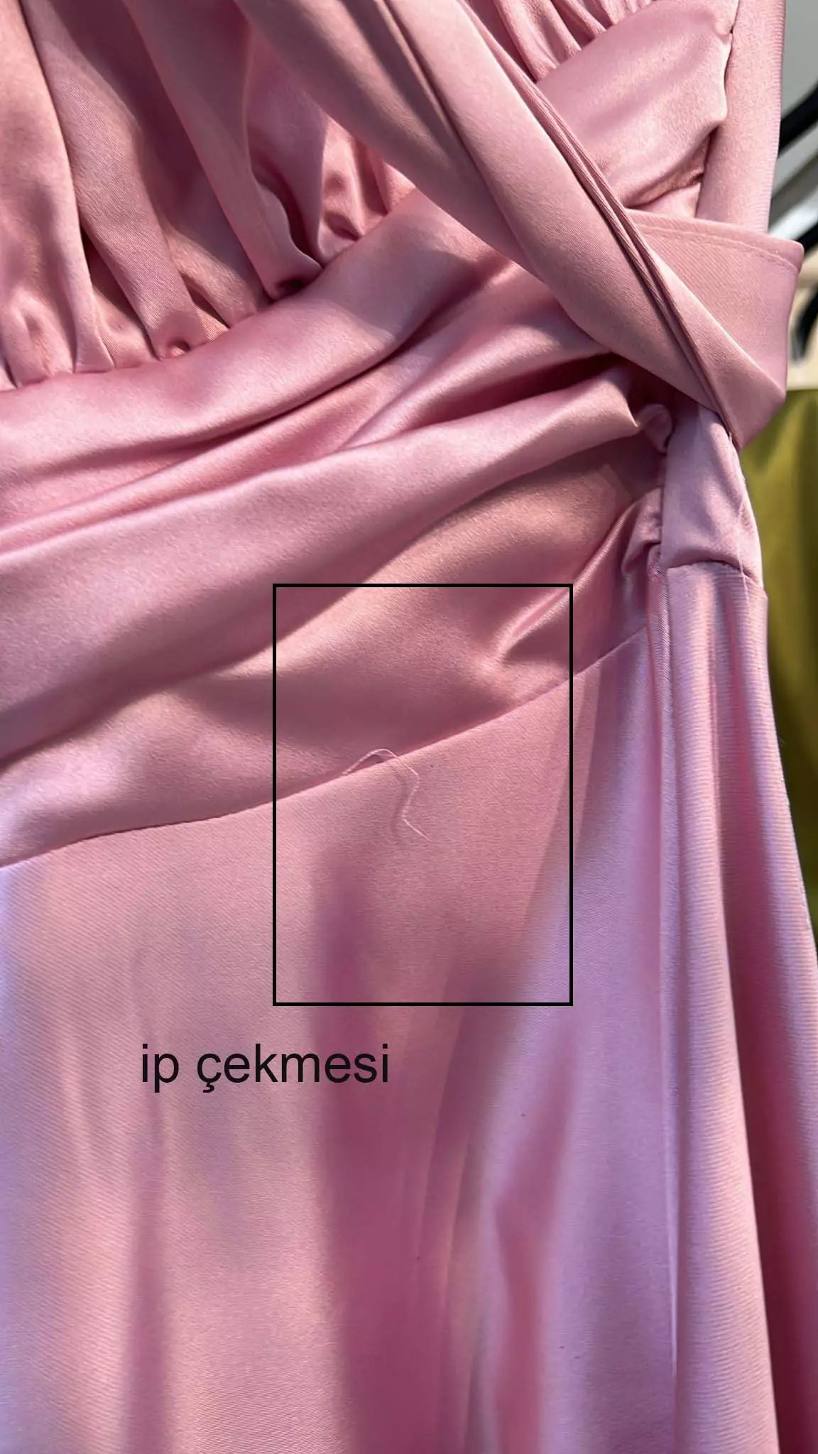 Pink satin sleeveless long dress