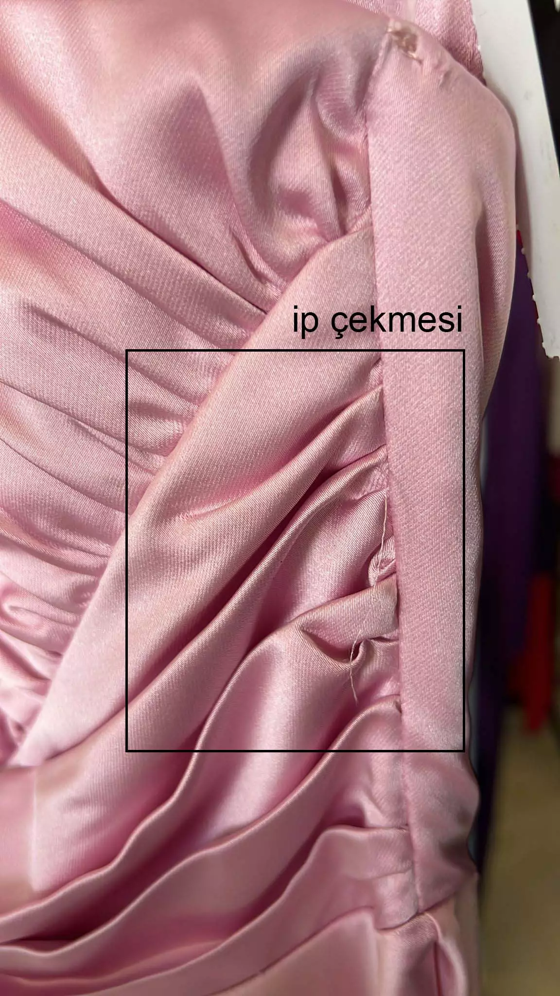 Pink satin sleeveless long dress